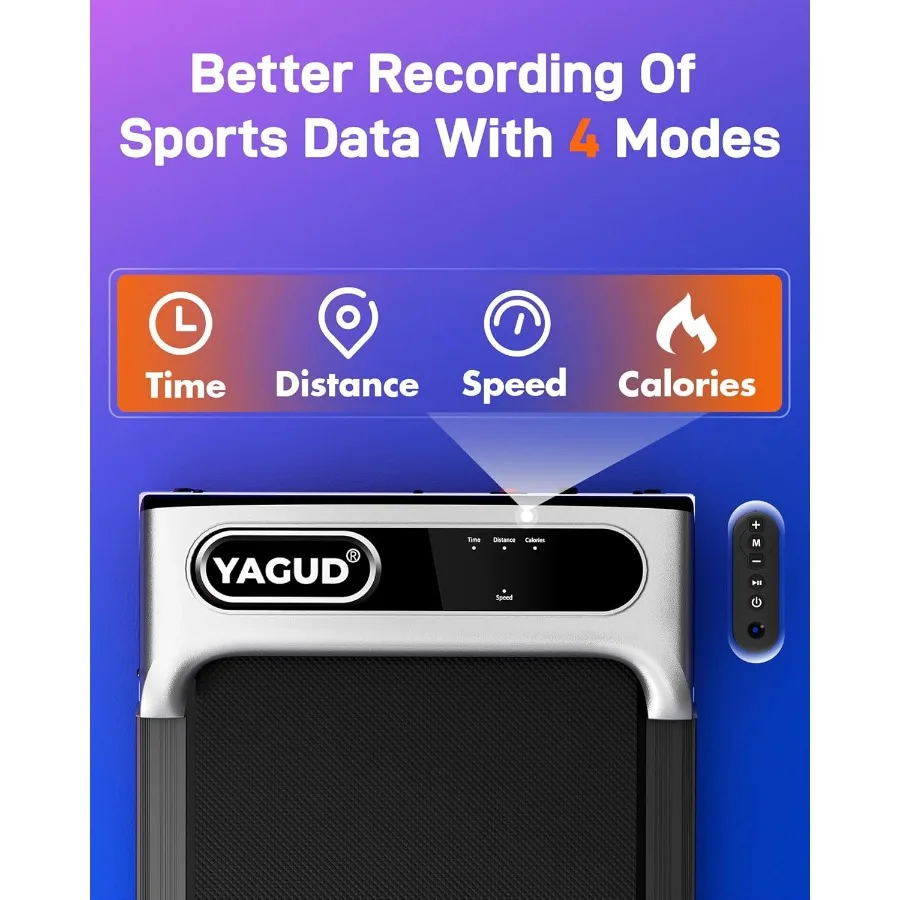 Under Desk Treadmill Walking Pad 2.5HP Portable Jogging Running Machine Remote - Image 3