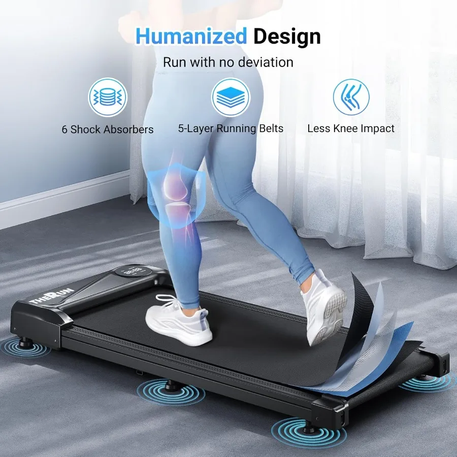 Under Desk Walking Pad Treadmill 2.5HP Portable Mini Treadmill Home Office - Image 3