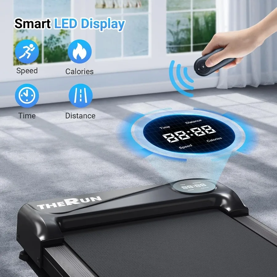 Under Desk Walking Pad Treadmill 2.5HP Portable Mini Treadmill Home Office - Image 6