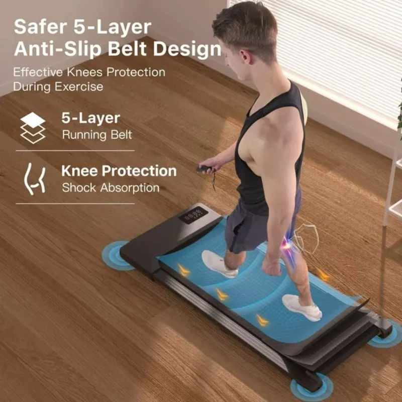 Under Desk Walking Pad Treadmill 2.5HP Remote Portable 136kg Home Fitness Machine - Image 3
