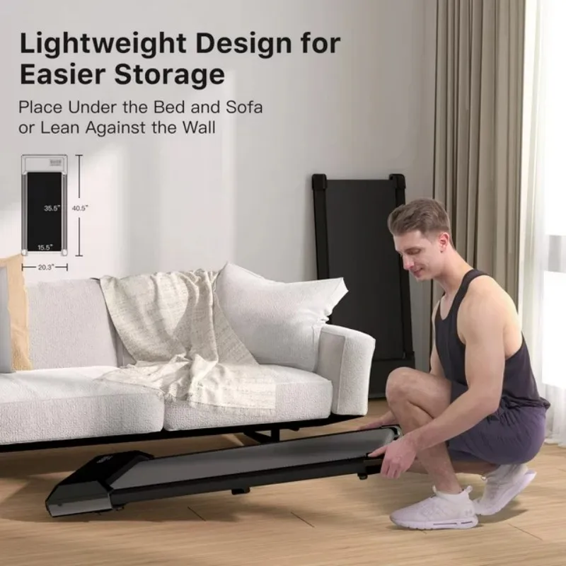 Under Desk Walking Pad Treadmill 2.5HP Remote Portable 136kg Home Fitness Machine - Image 4