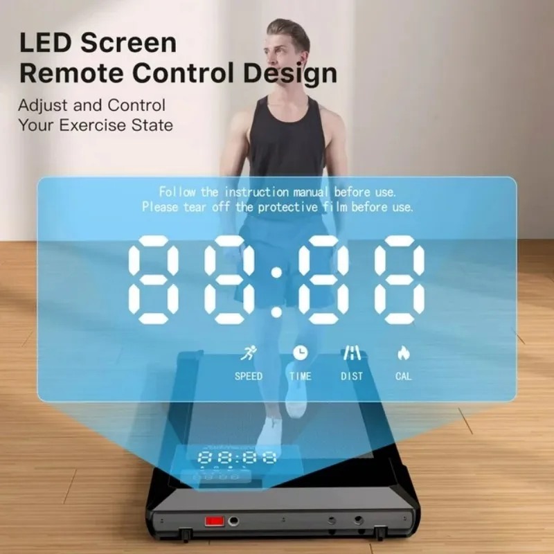Under Desk Walking Pad Treadmill 2.5HP Remote Portable 136kg Home Fitness Machine - Image 5