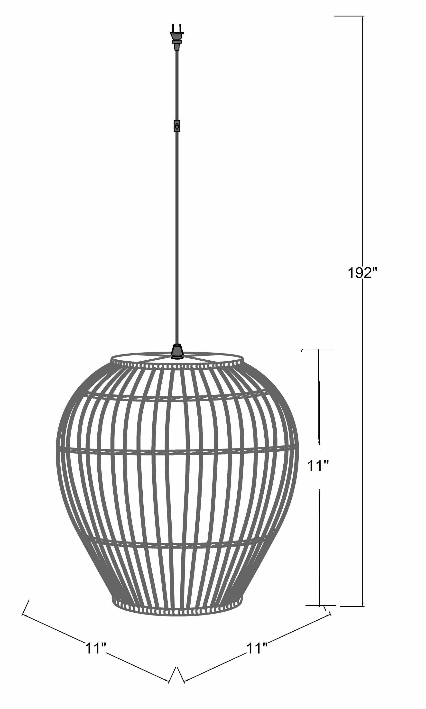Unionport Rattan Ceiling Lighting - Image 5