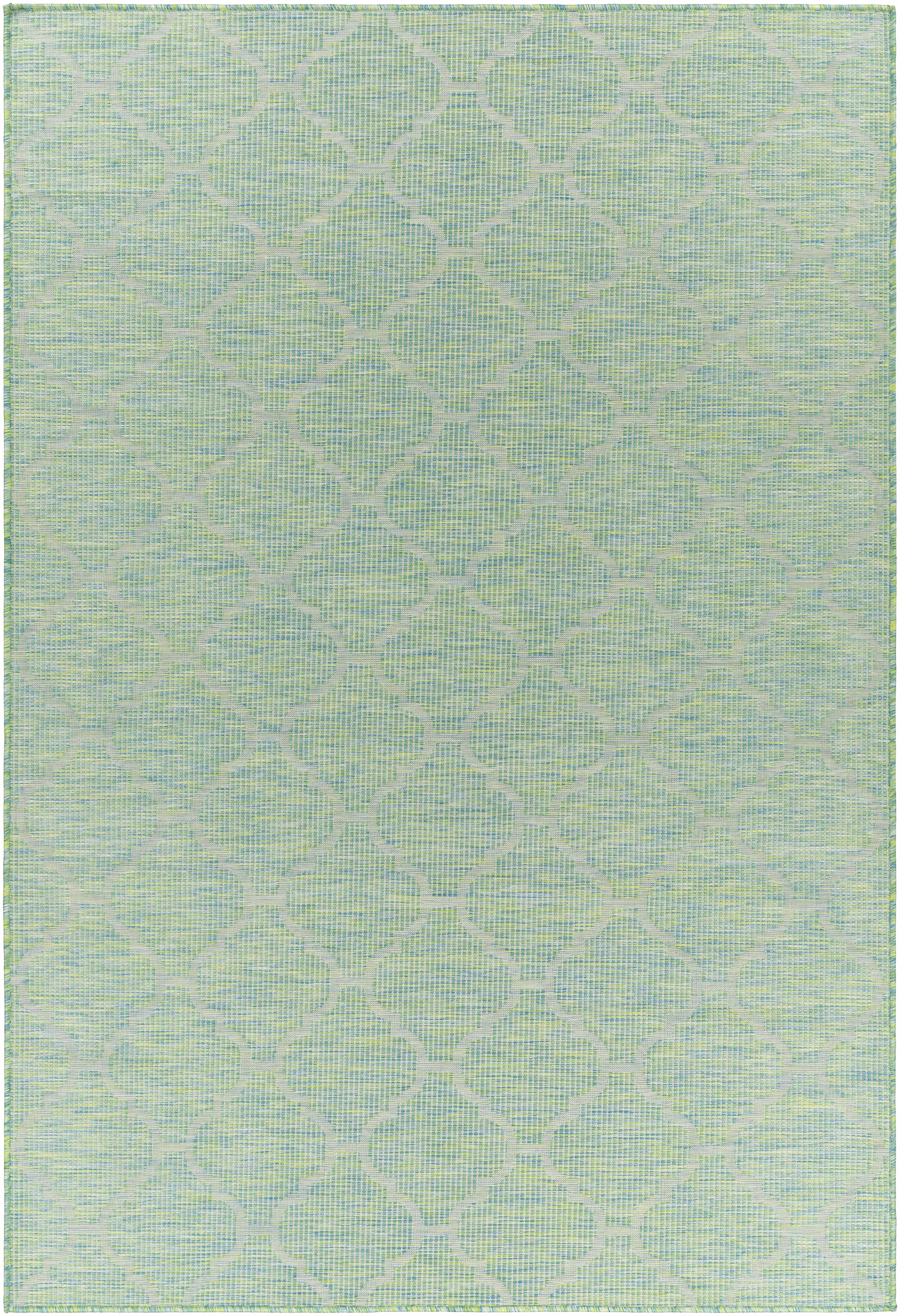 Unique Outdoor Trellis Area Rug, Lime Green - Clearance - Image 2