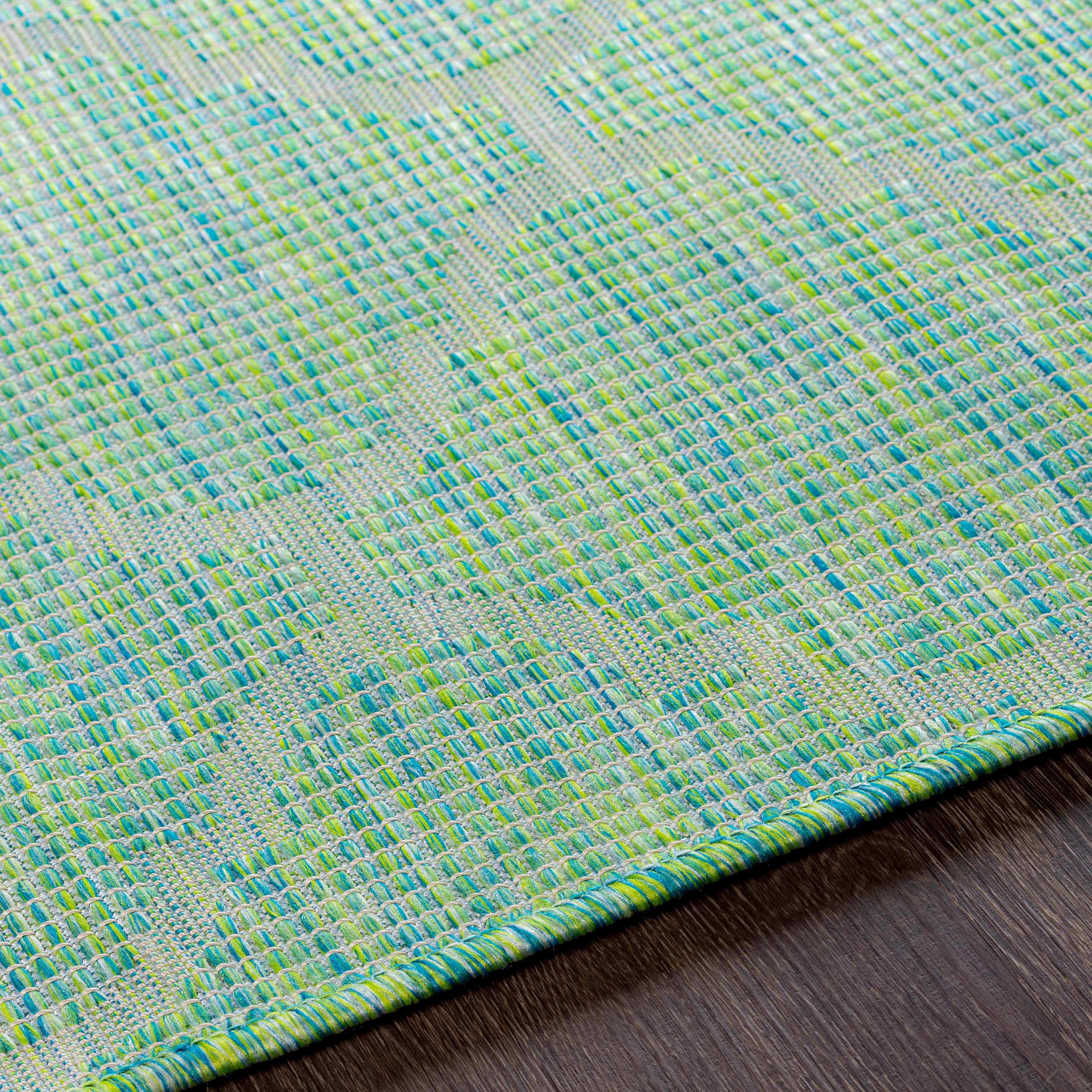 Unique Outdoor Trellis Area Rug, Lime Green - Clearance - Image 6