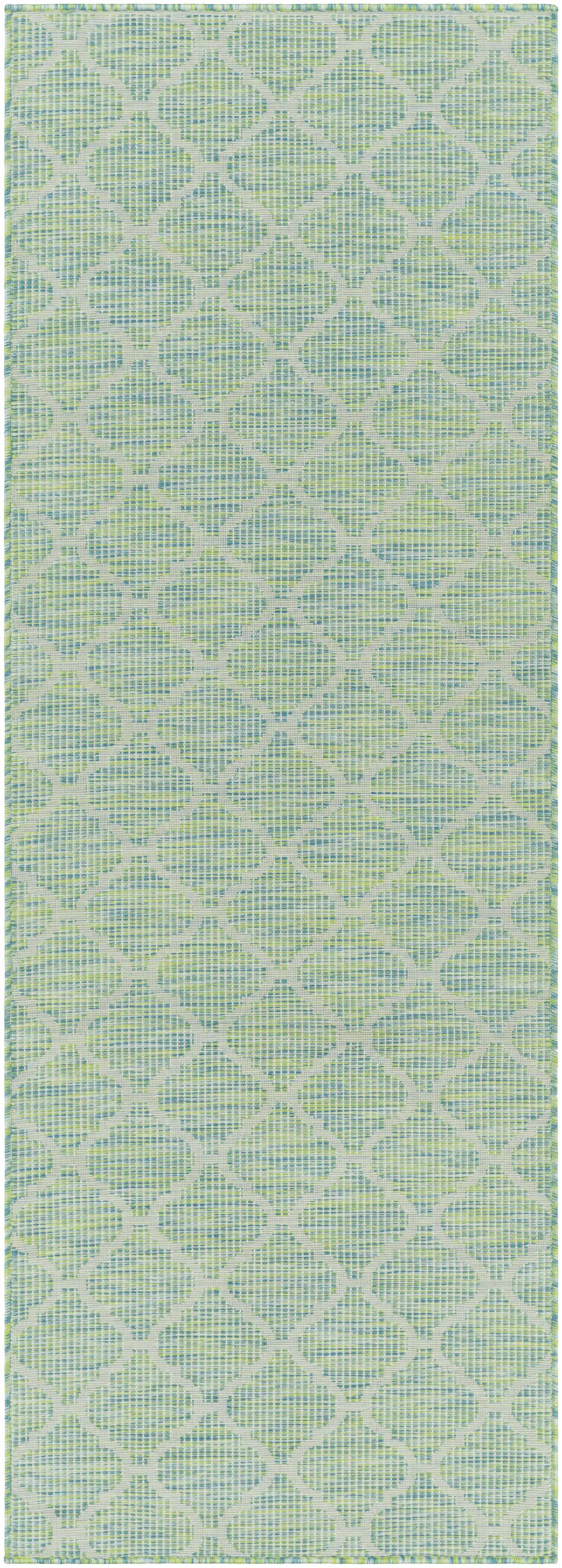 Unique Outdoor Trellis Area Rug, Lime Green - Clearance - Image 8