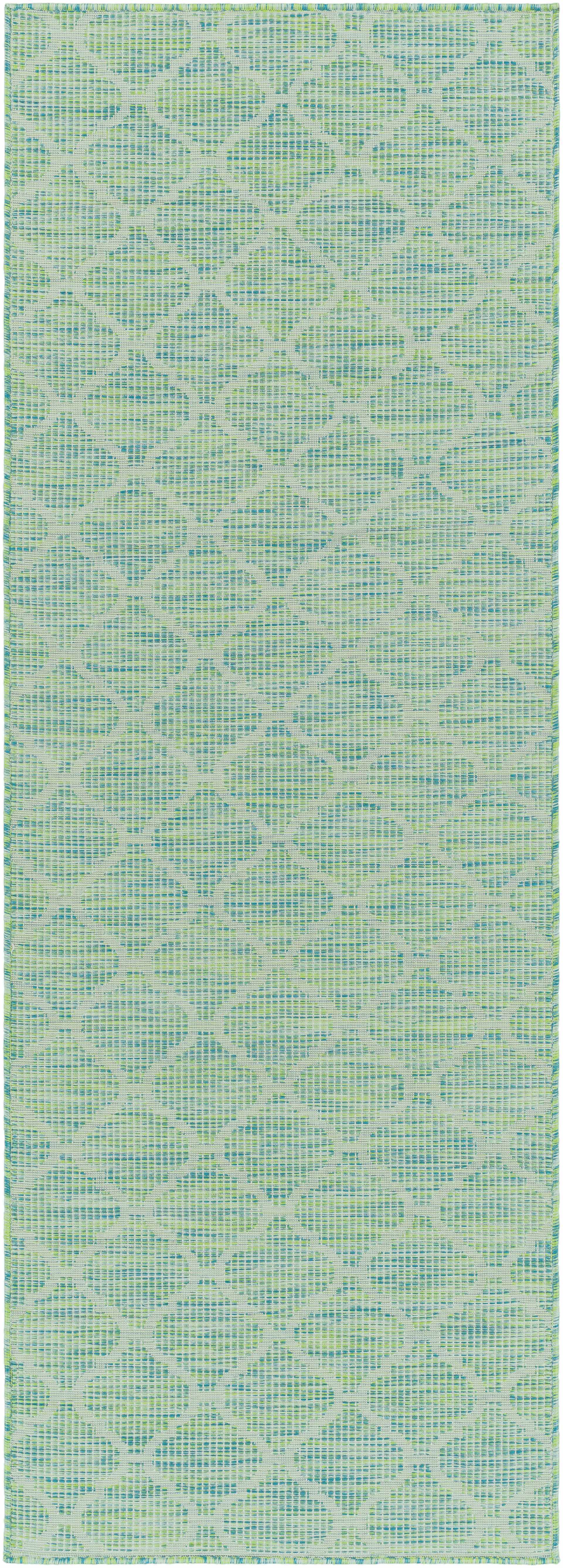Unique Outdoor Trellis Area Rug, Lime Green - Clearance - Image 9