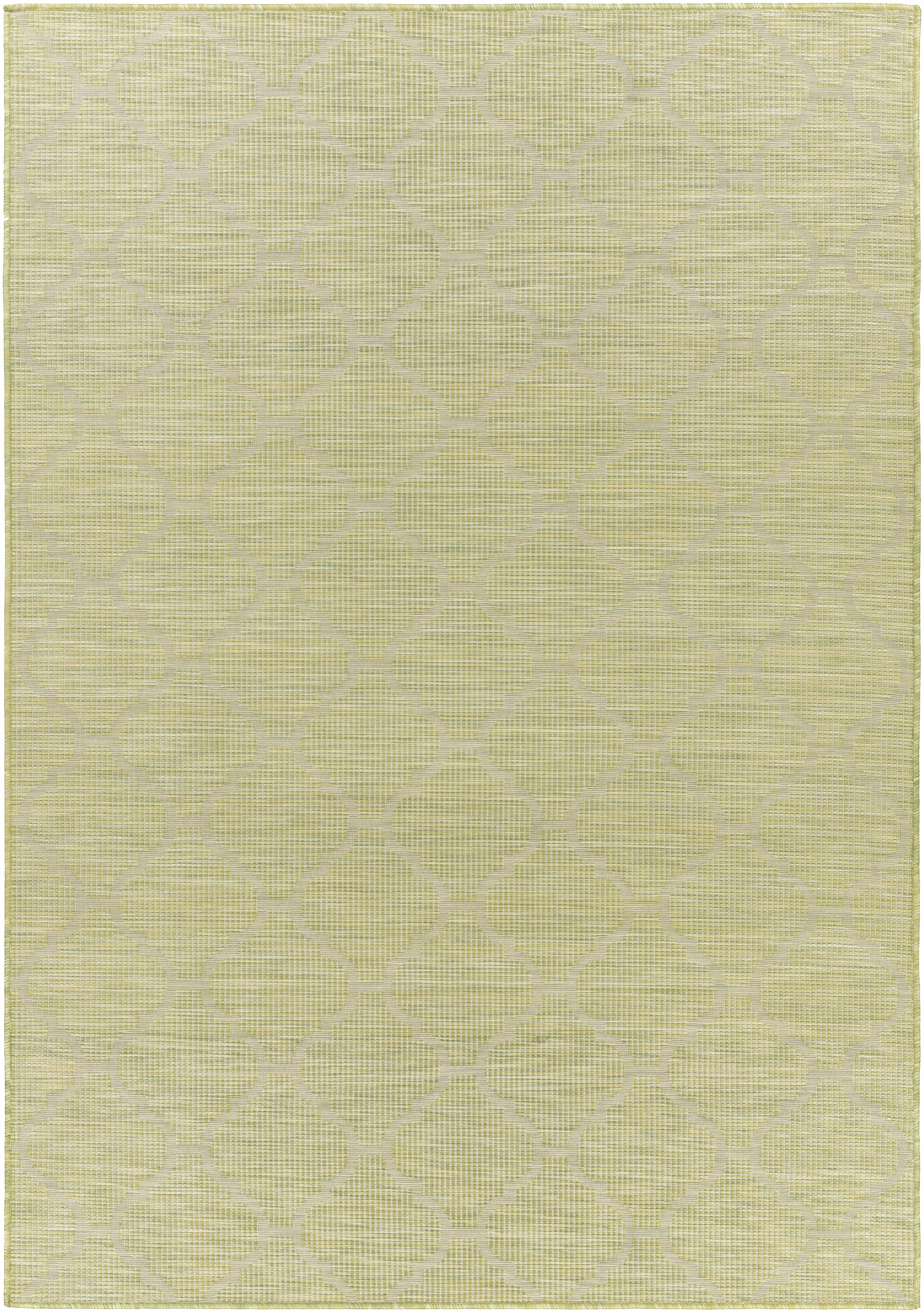 Unique Outdoor Trellis Area Rug, Olive Green - Clearance - Image 2