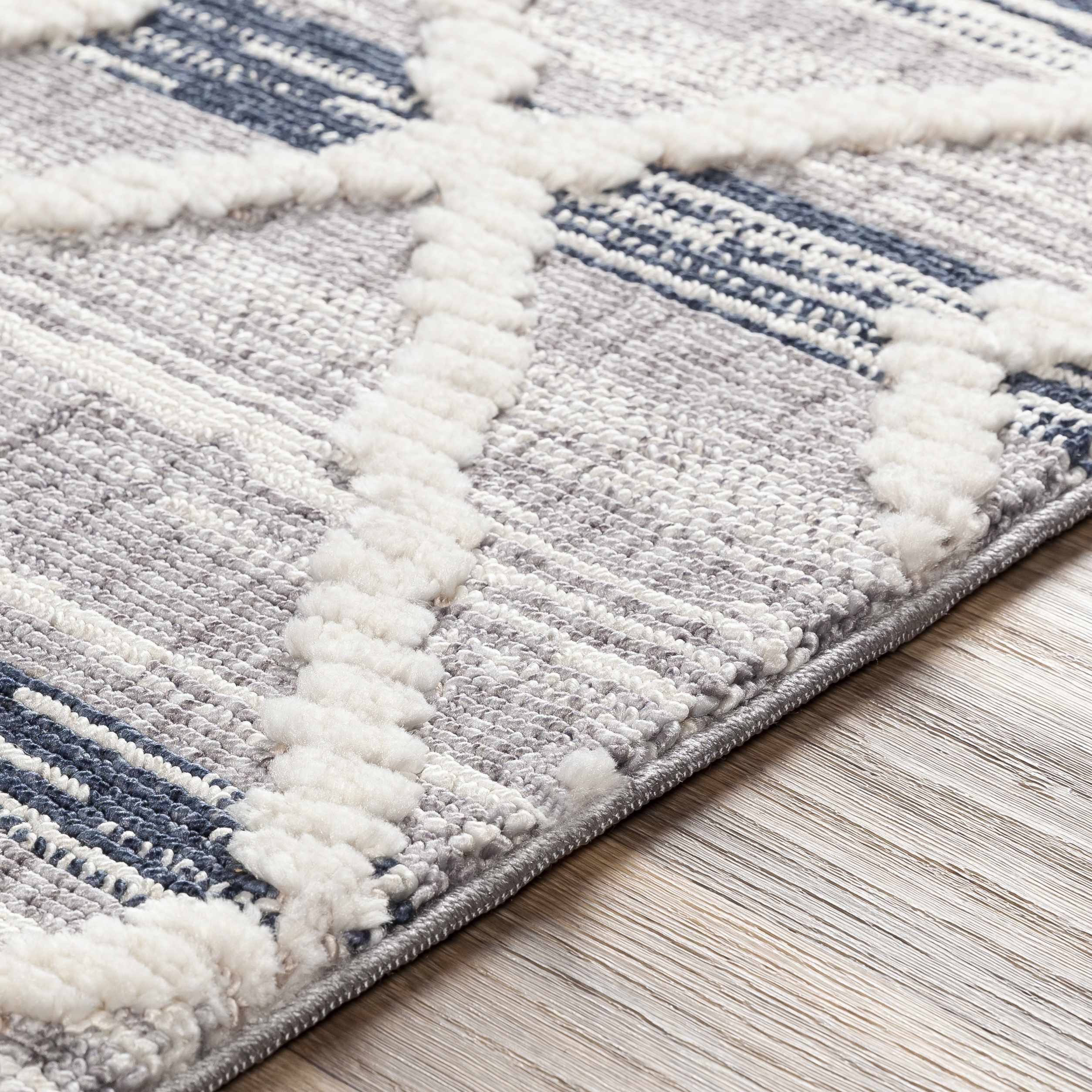 Upham High/Low Pile Rug with Tassels - Clearance - Image 6