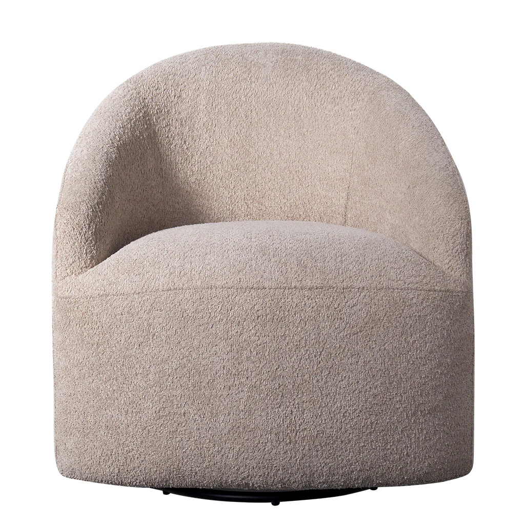 Upholstered 360 Degree Swivel Accent Chair - Image 3