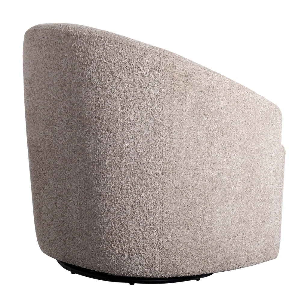 Upholstered 360 Degree Swivel Accent Chair - Image 5
