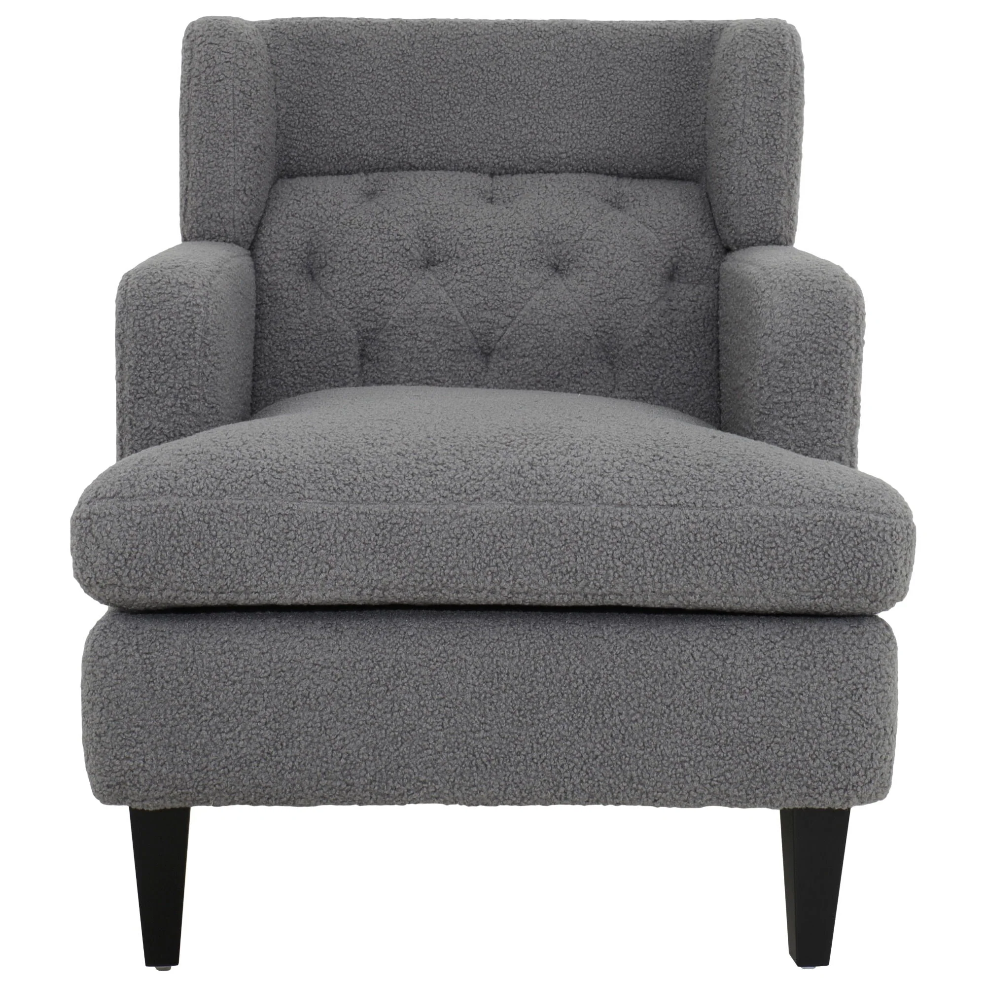 Upholstered Accent Chair Tufted Armchair For Living Room And Bedroom - Image 2