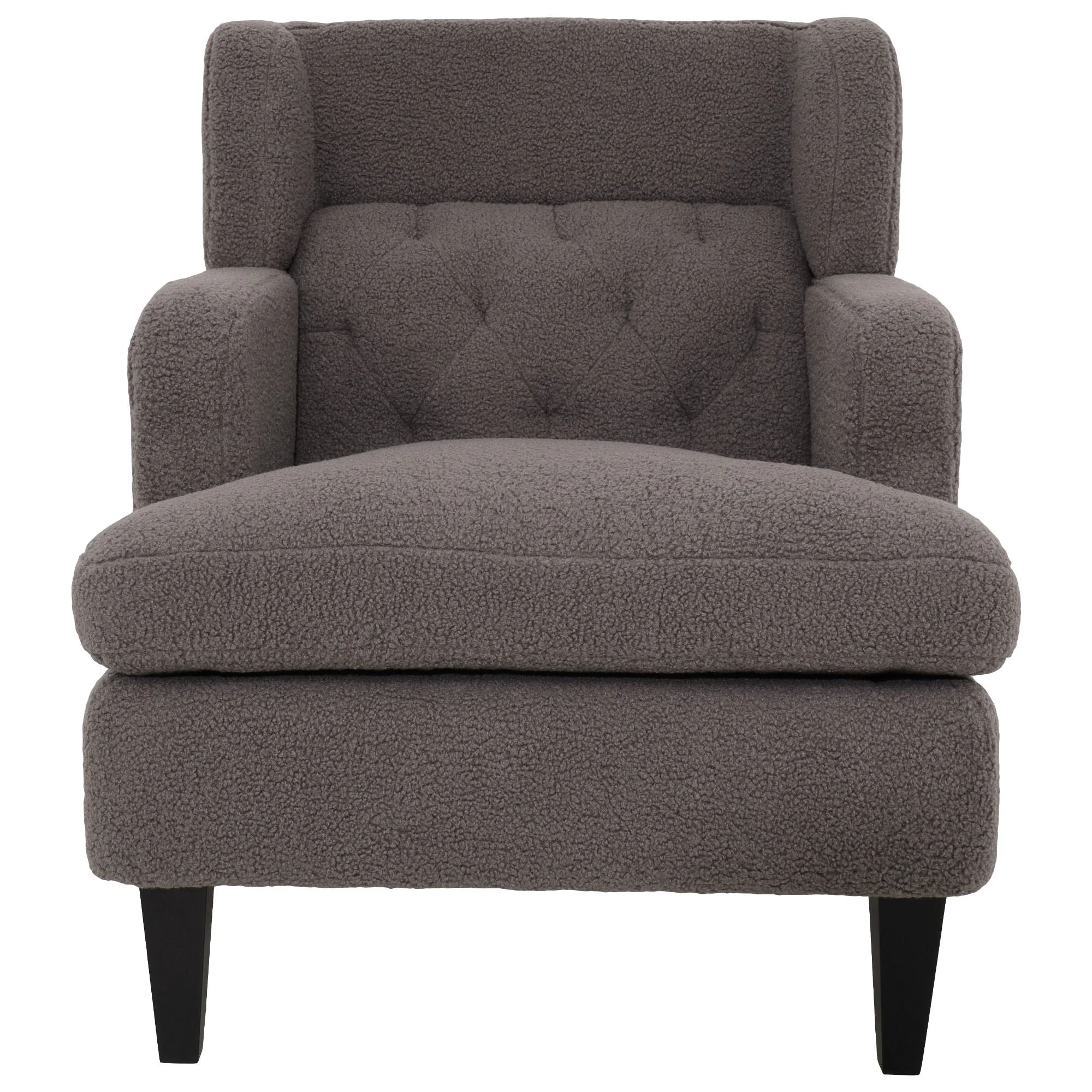 Upholstered Accent Chair Tufted Armchair For Living Room And Bedroom - Image 3