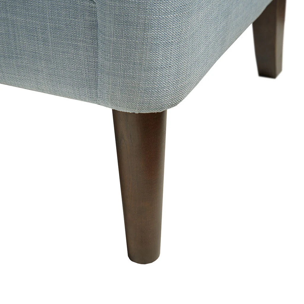 Upholstered Accent Chair with Button Tufted Back and Removable Seat Cushion - Image 6
