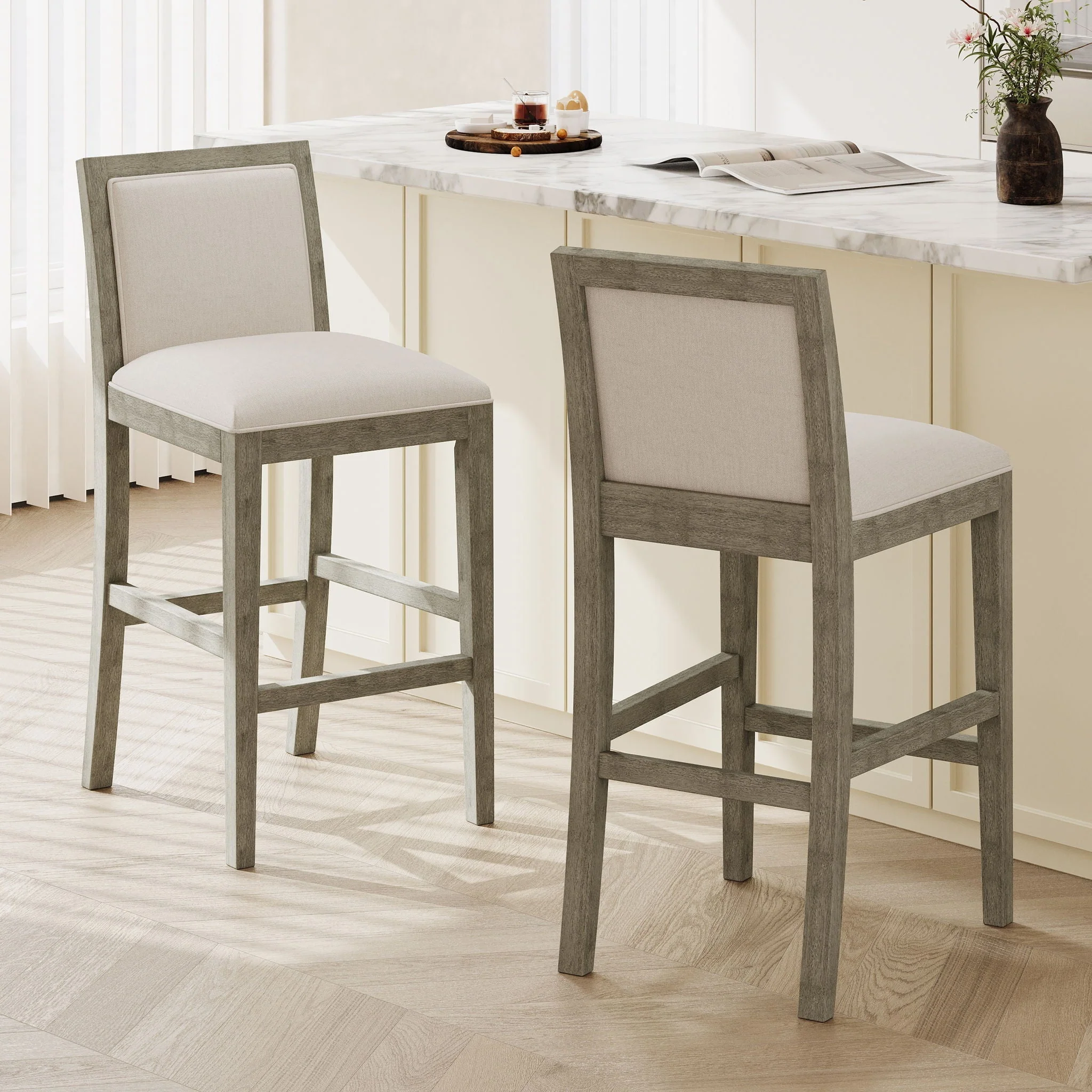 Upholstered Barstools (Set of 2) - Image 10