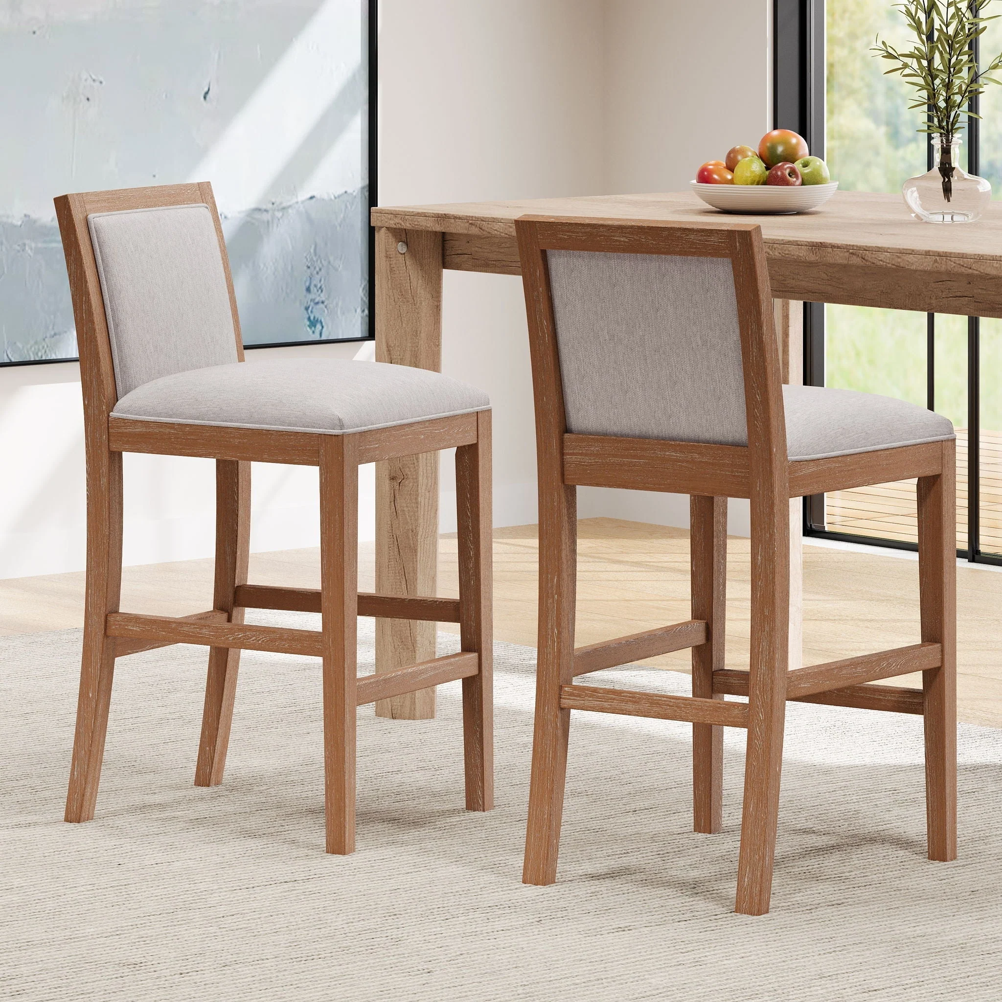 Upholstered Barstools (Set of 2) - Image 4
