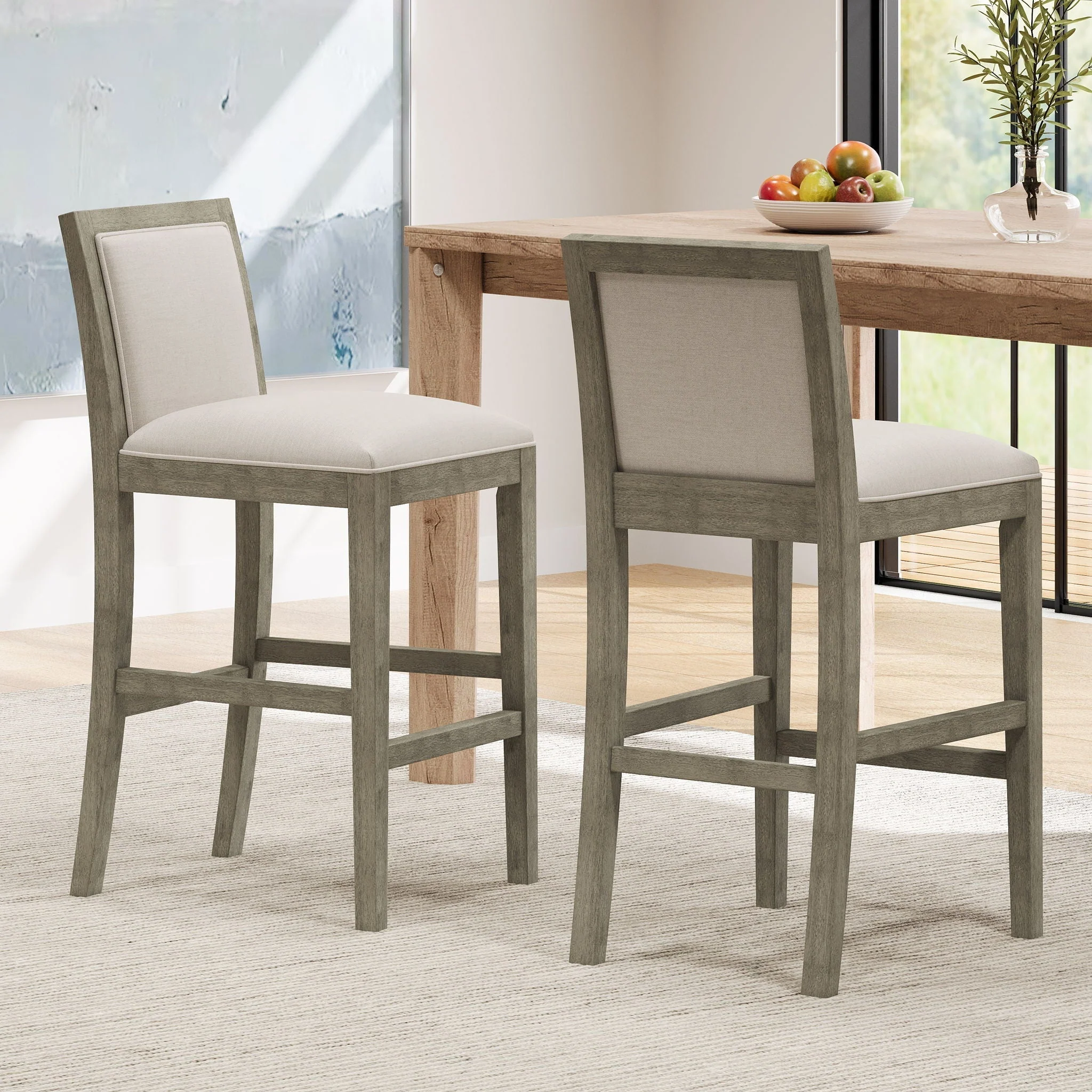Upholstered Barstools (Set of 2) - Image 7