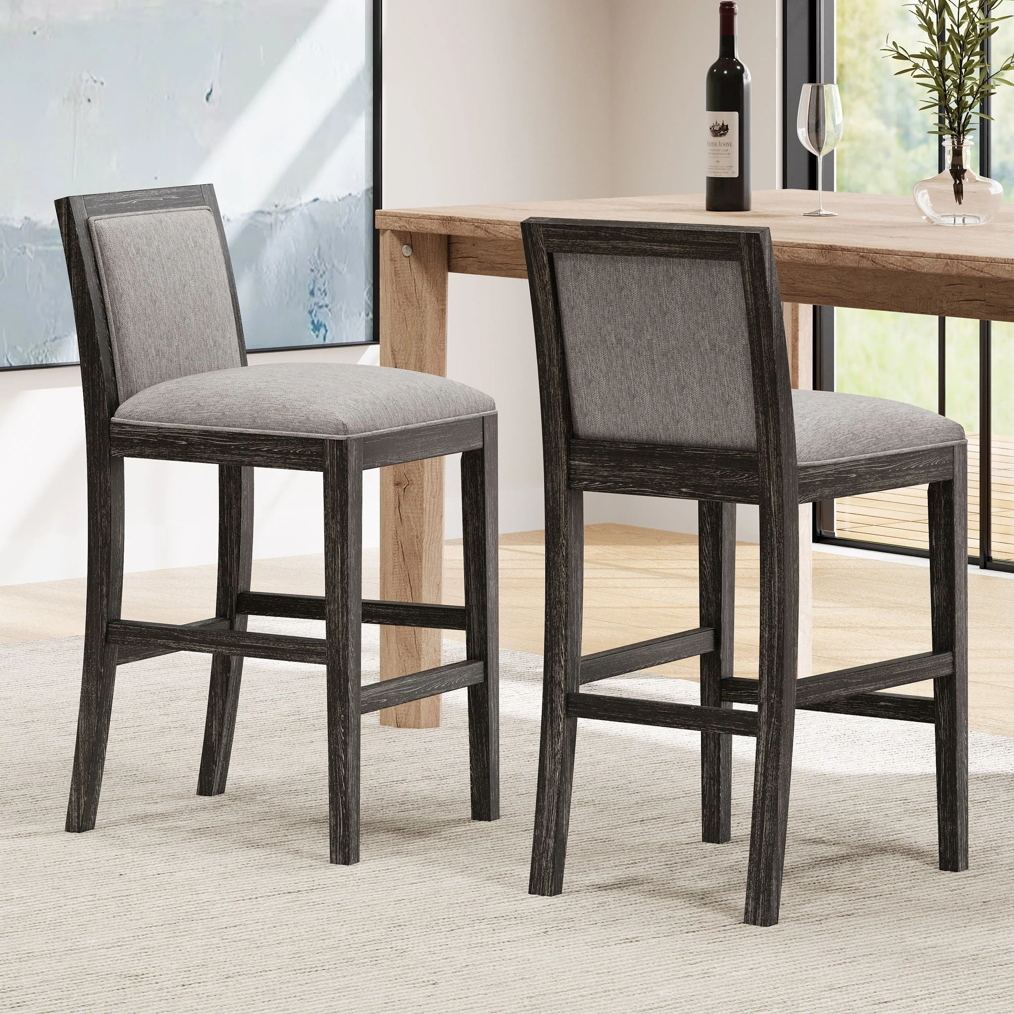Upholstered Barstools (Set of 2) - Image 8