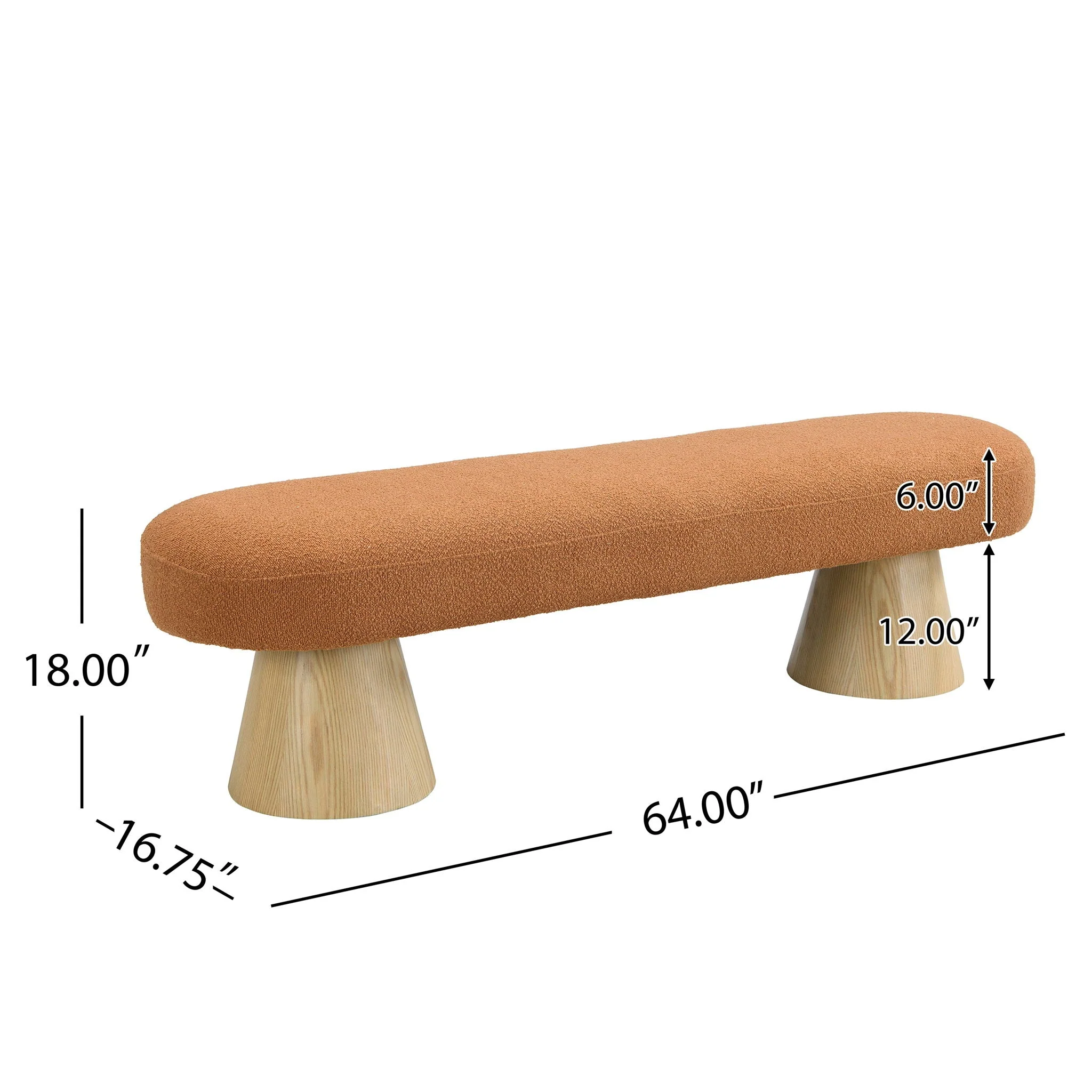 Upholstered Bench For Dining Room - Image 4