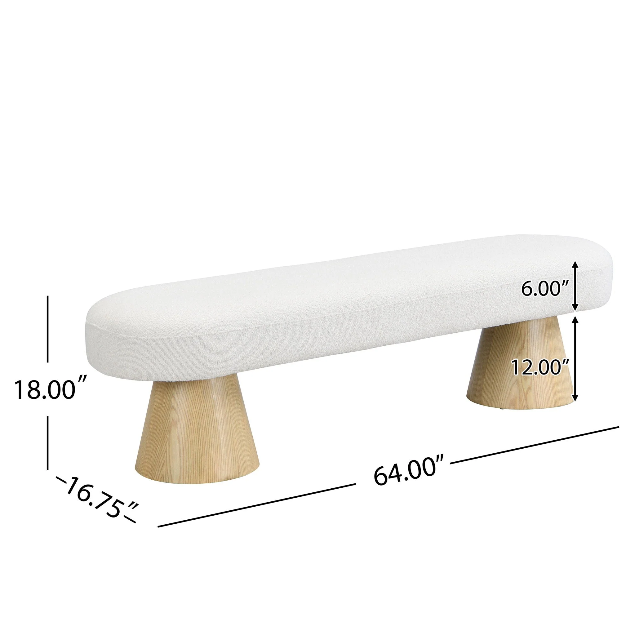 Upholstered Bench For Dining Room - Image 5