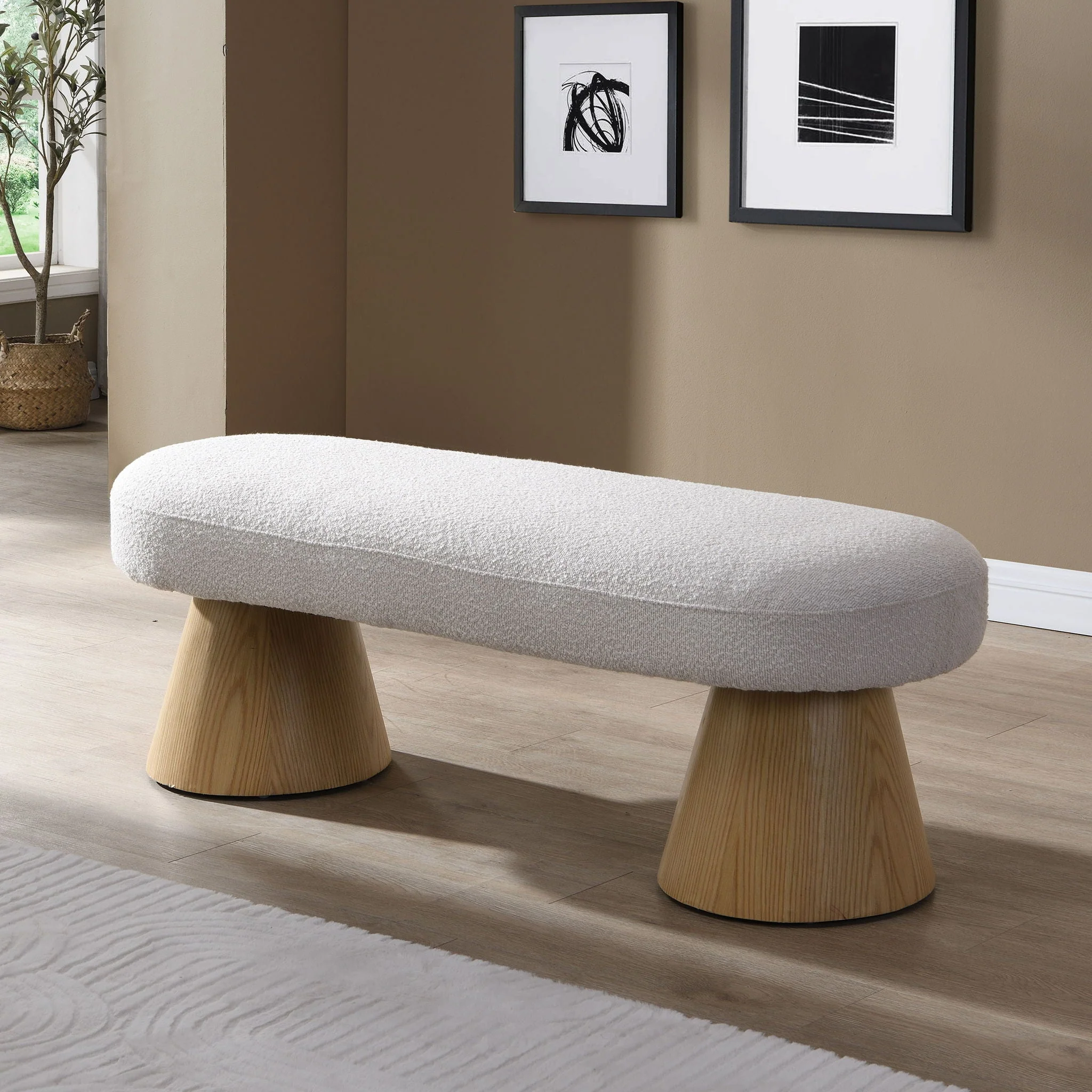 Upholstered Bench For Dining Room - Image 7