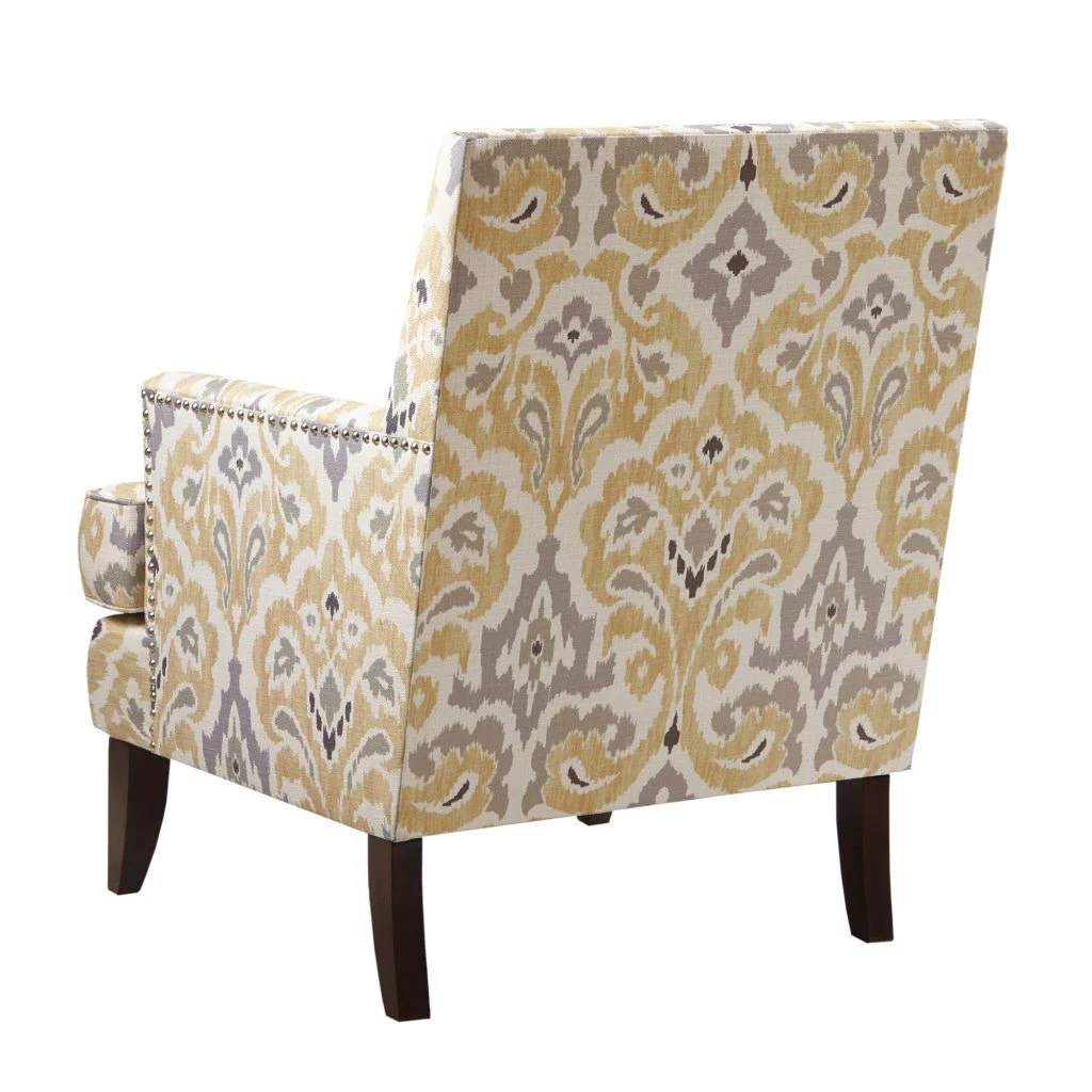 Upholstered Club Chair with Track Arm and Nailhead Trim - Image 5