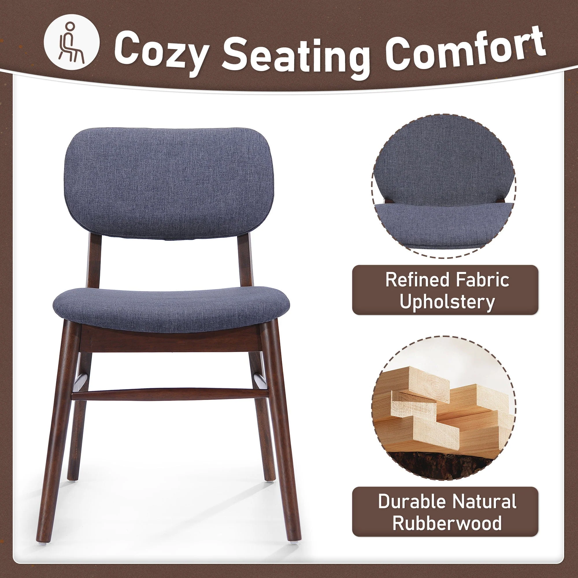 Upholstered Comfort Dining Chair (Set of 2) - Image 4