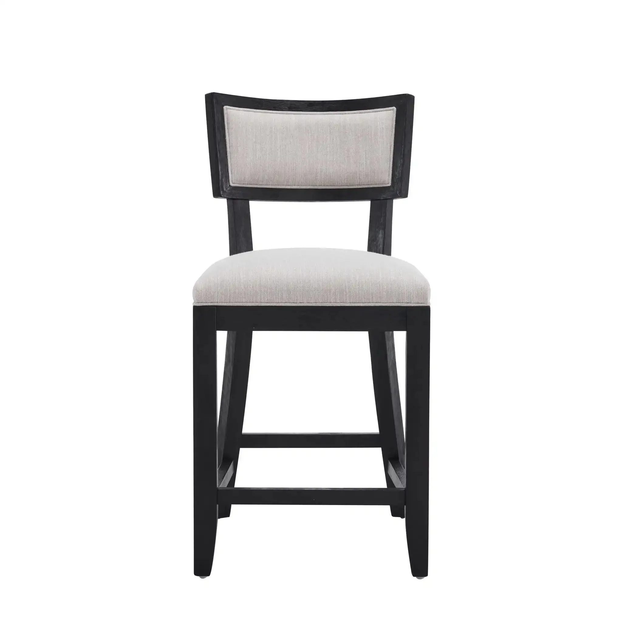 Upholstered Counter Height Bar Stools With Comfy Back (Set of 2) - Image 2