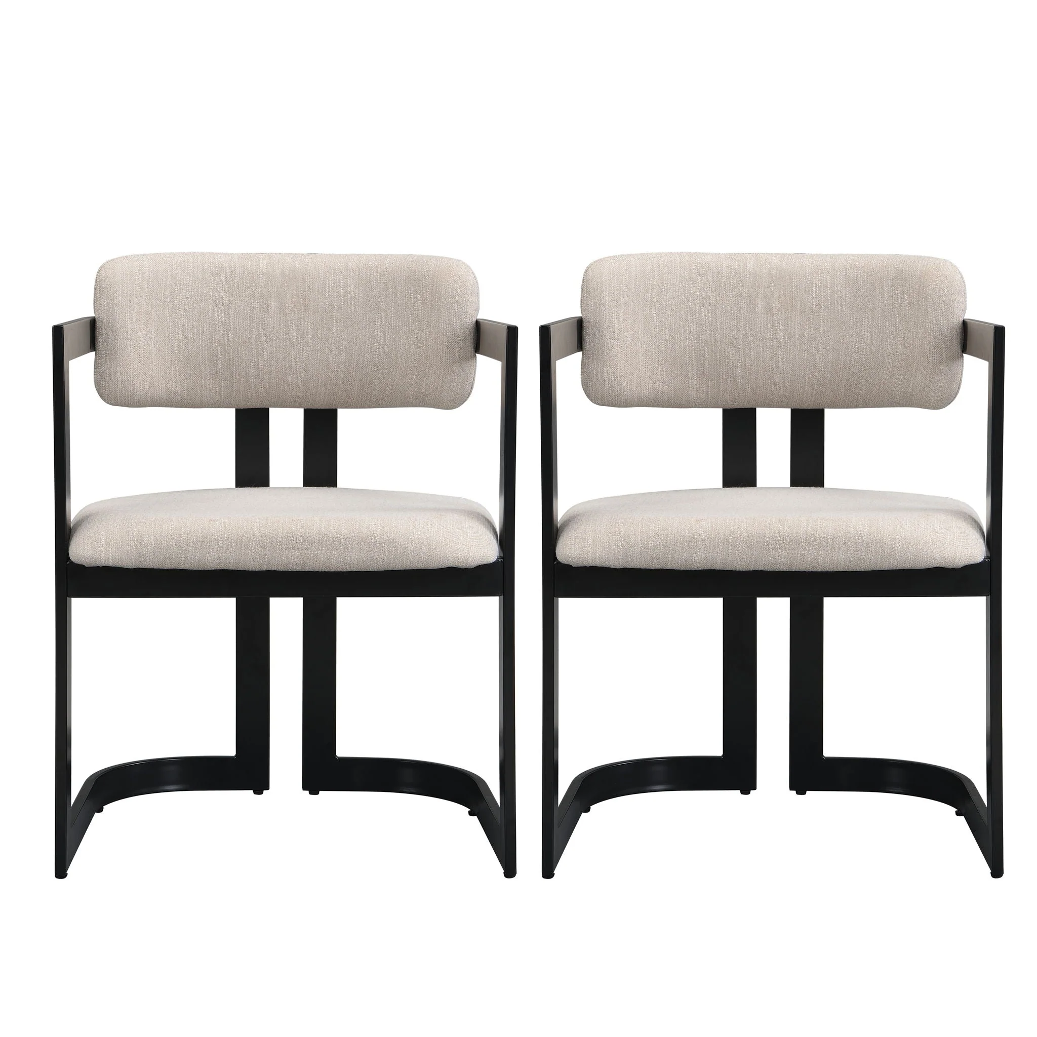 Upholstered Dining Armchairs (Set of 2) - Image 2