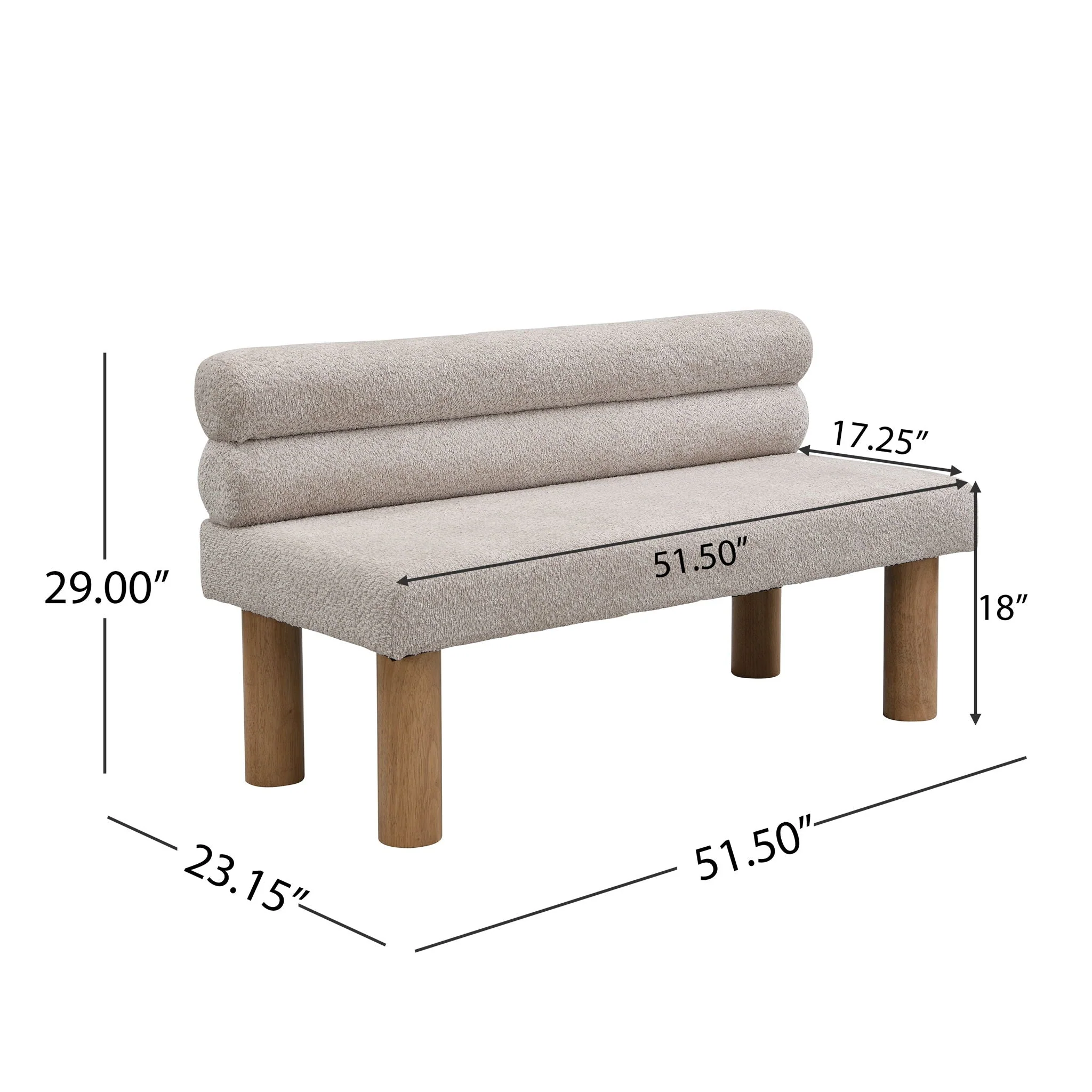 Upholstered Dining Bench - Image 4