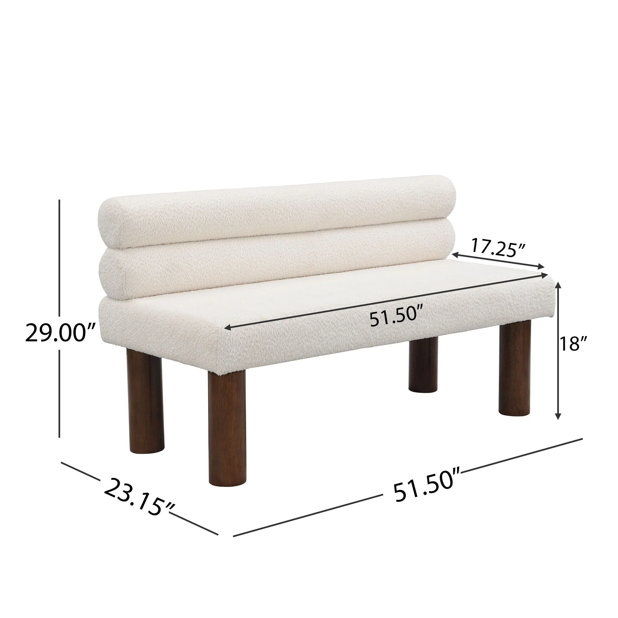 Upholstered Dining Bench - Image 5