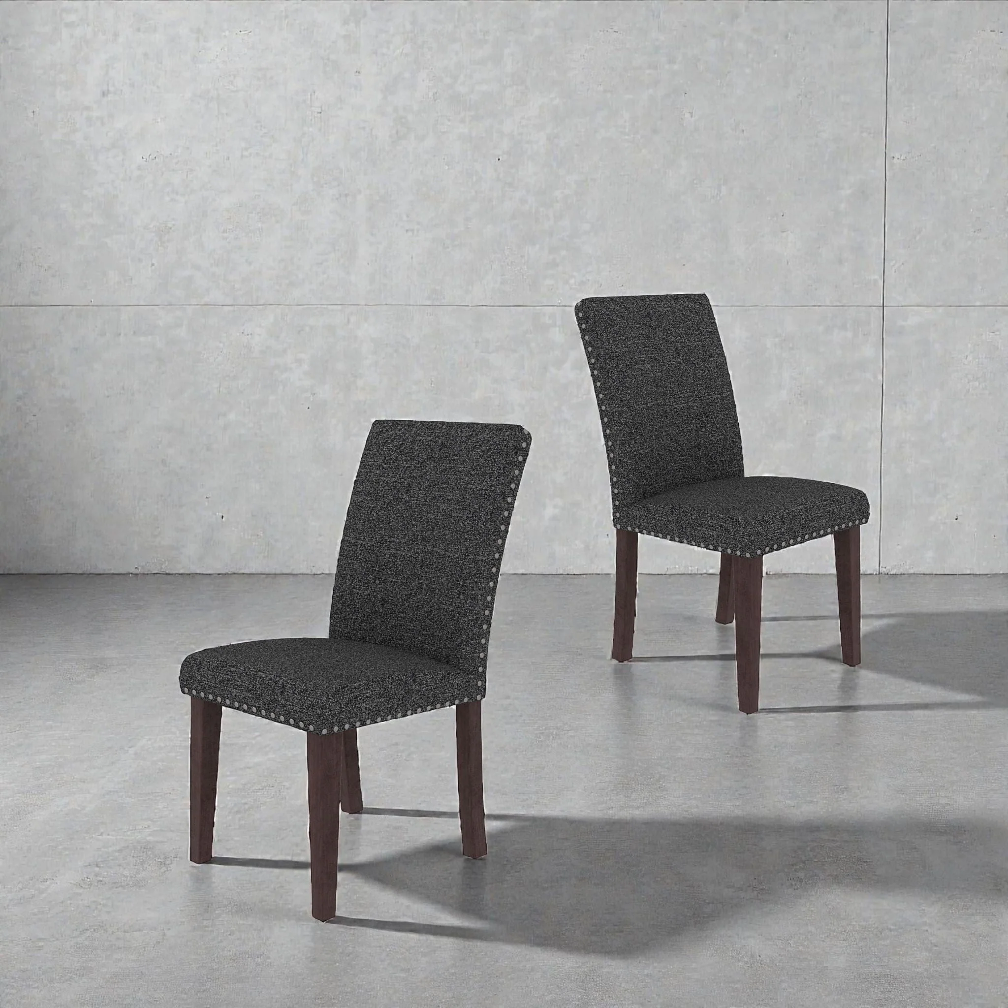 Upholstered Dining Chair With High Back Design (Set of 2) - Image 5