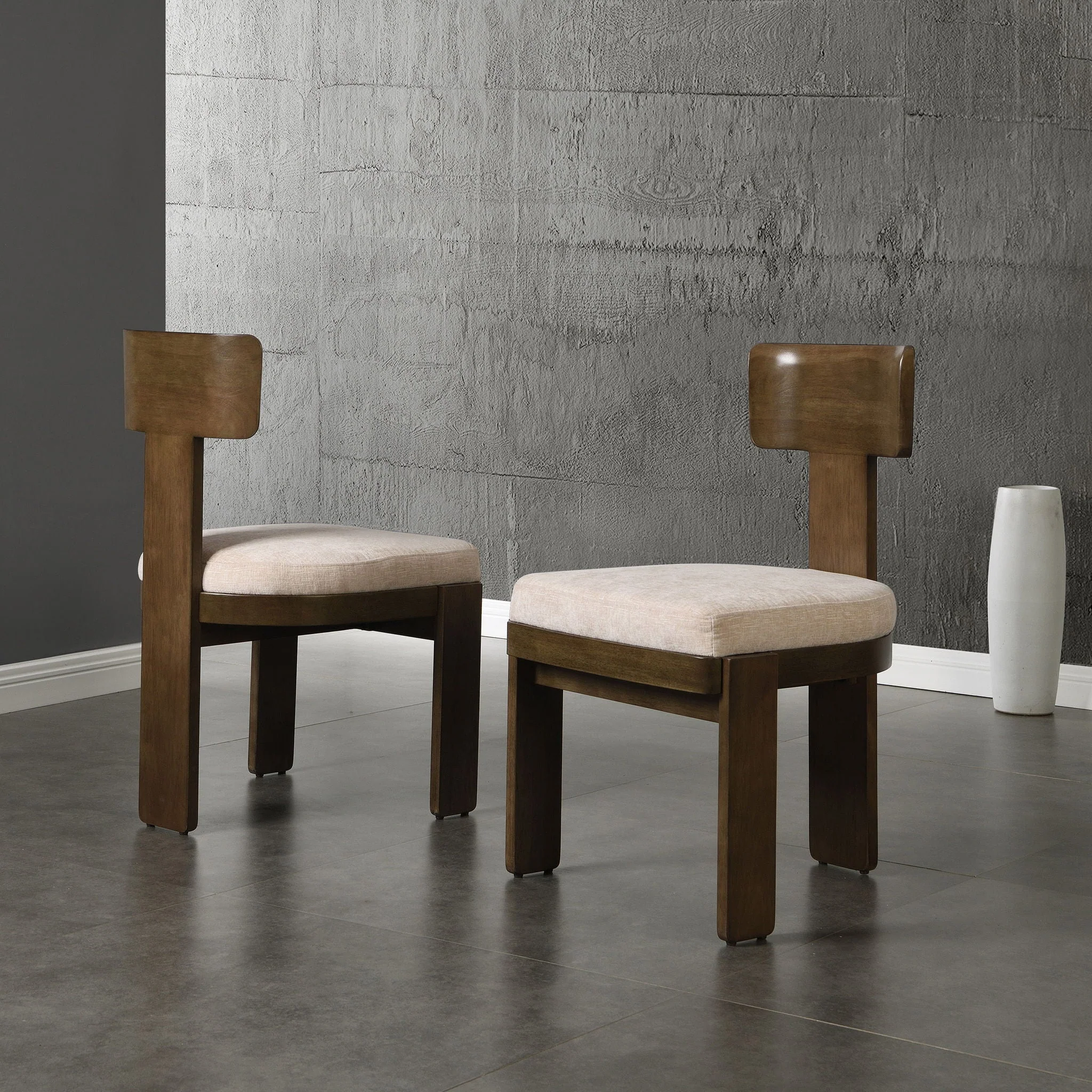 Upholstered Dining Fabric Side Chairs (Set of 2) - Image 5