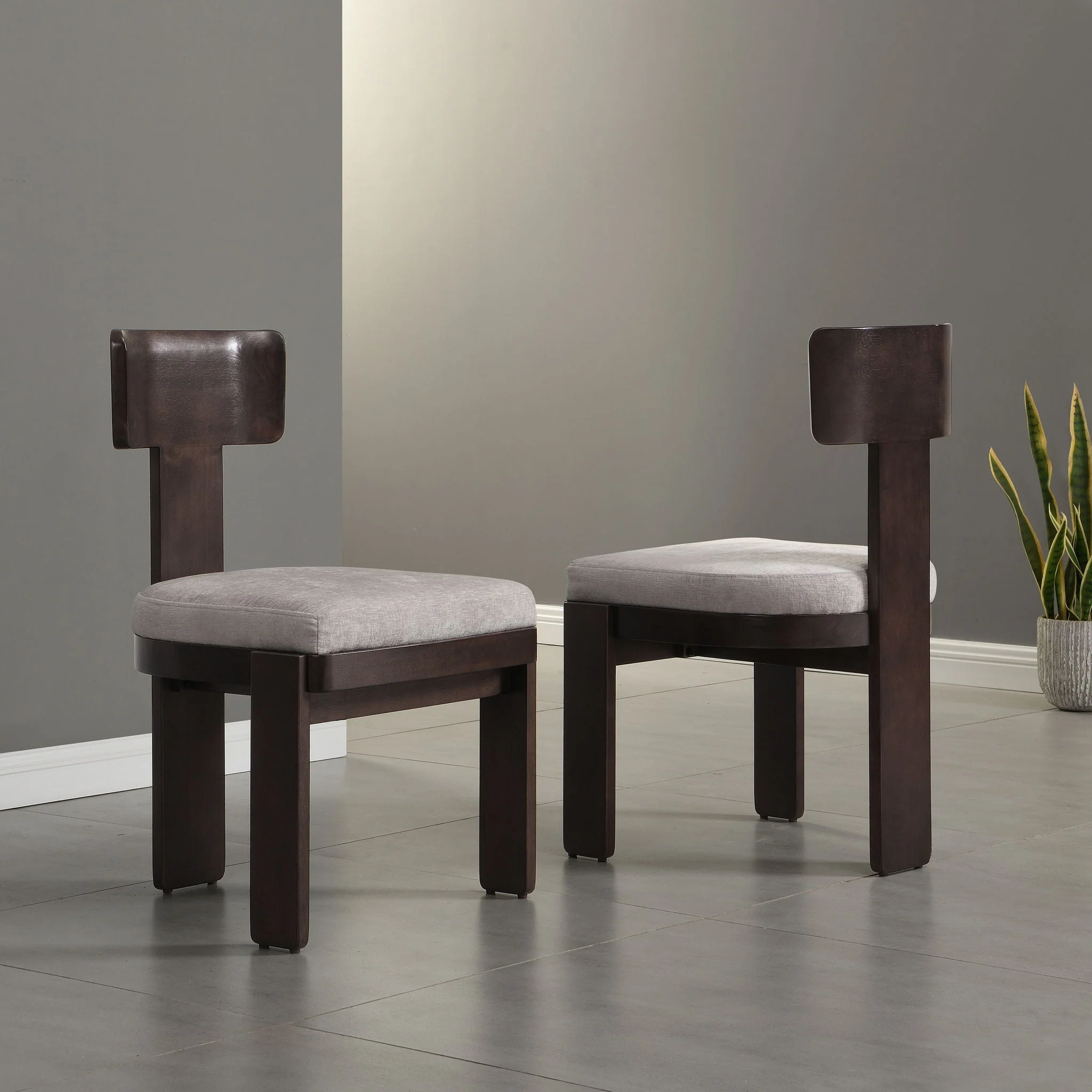 Upholstered Dining Fabric Side Chairs (Set of 2) - Image 6