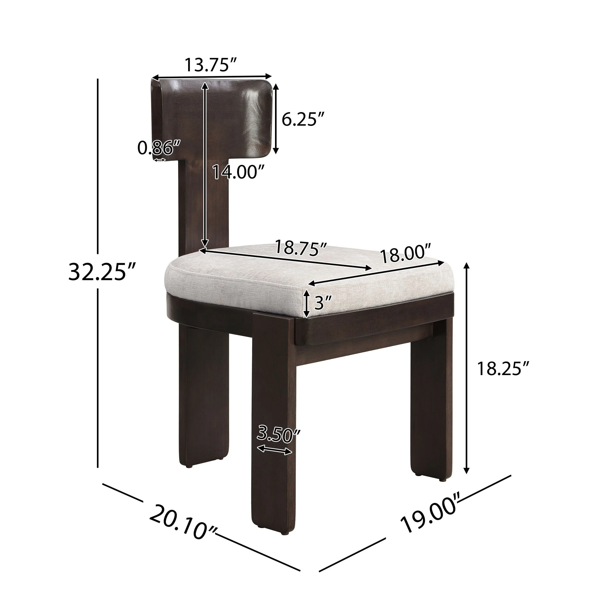Upholstered Dining Fabric Side Chairs (Set of 2) - Image 7