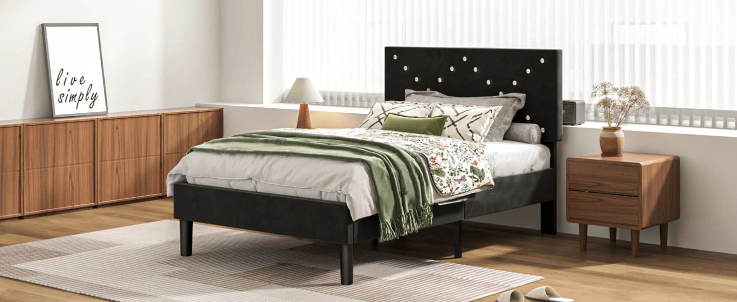 Upholstered Platform Bed - Image 12