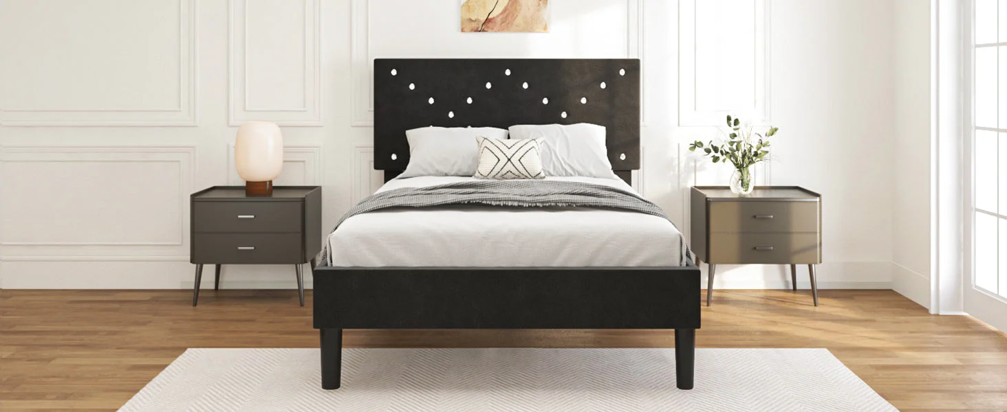 Upholstered Platform Bed - Image 14
