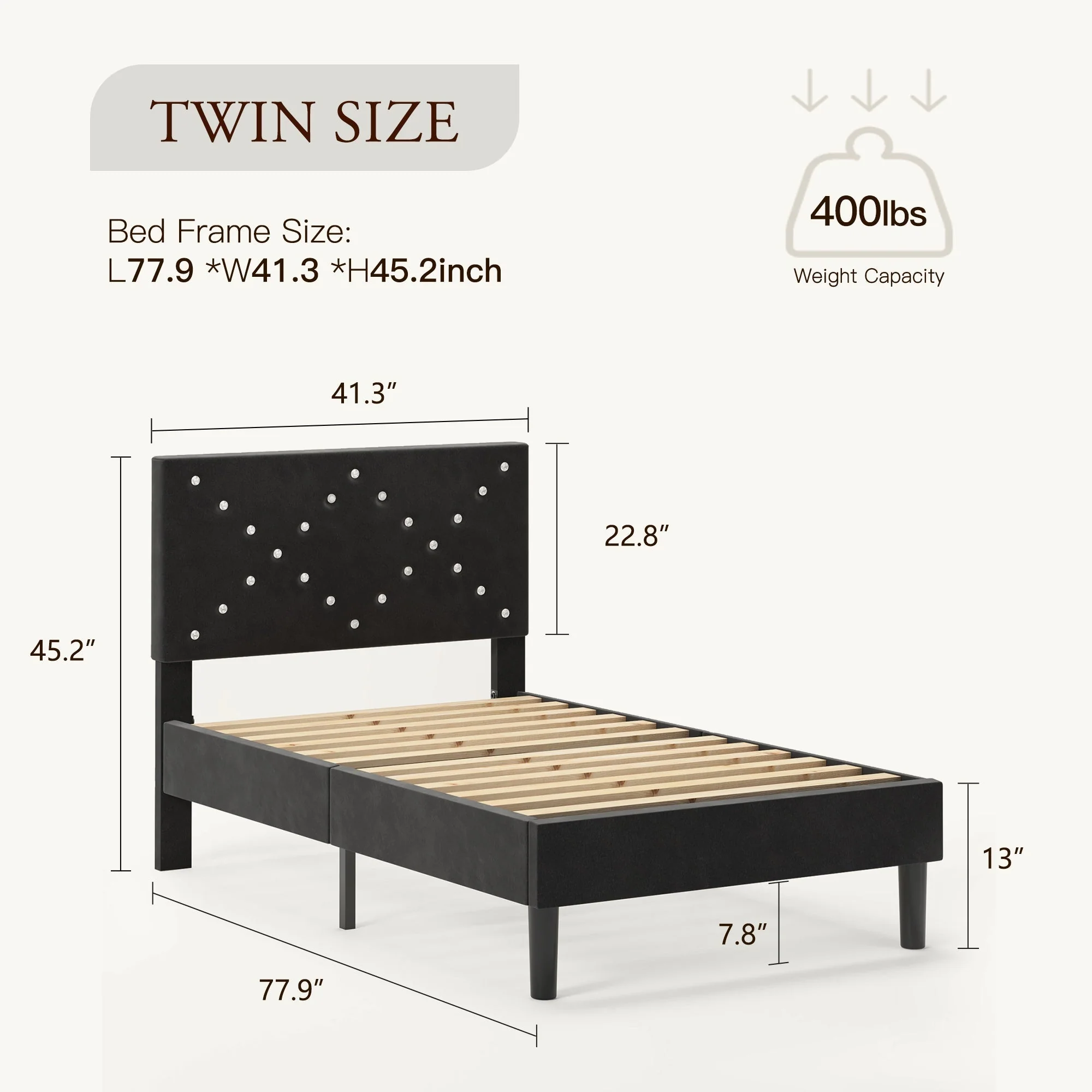 Upholstered Platform Bed - Image 6