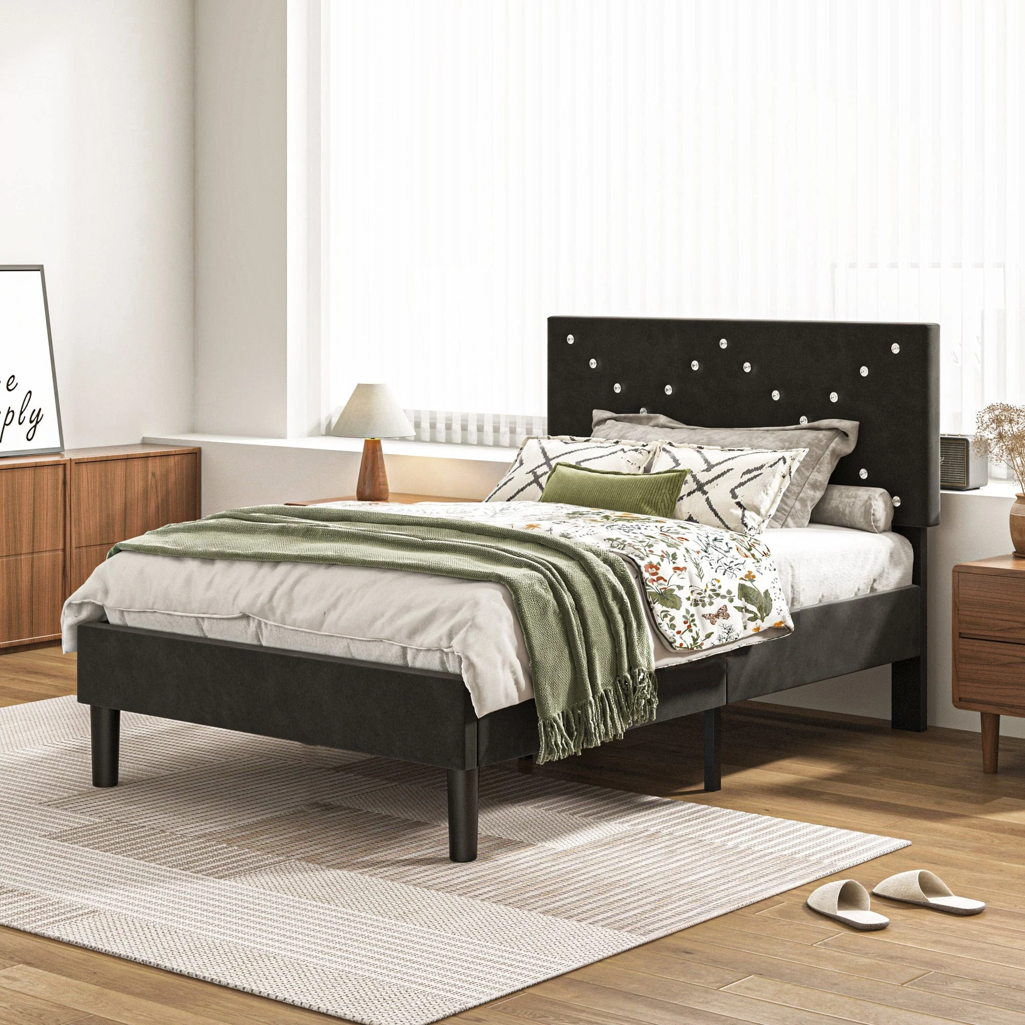 Upholstered Platform Bed - Image 8