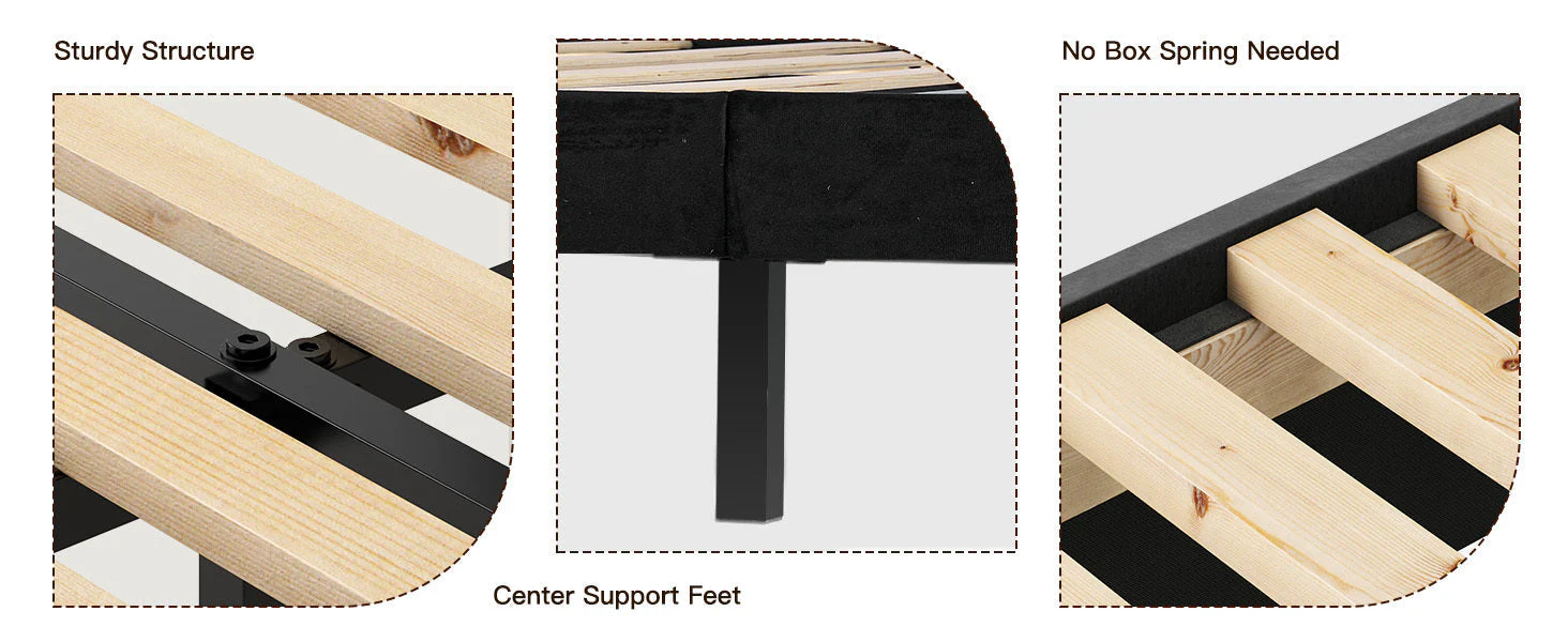 Upholstered Platform Bed - Image 9