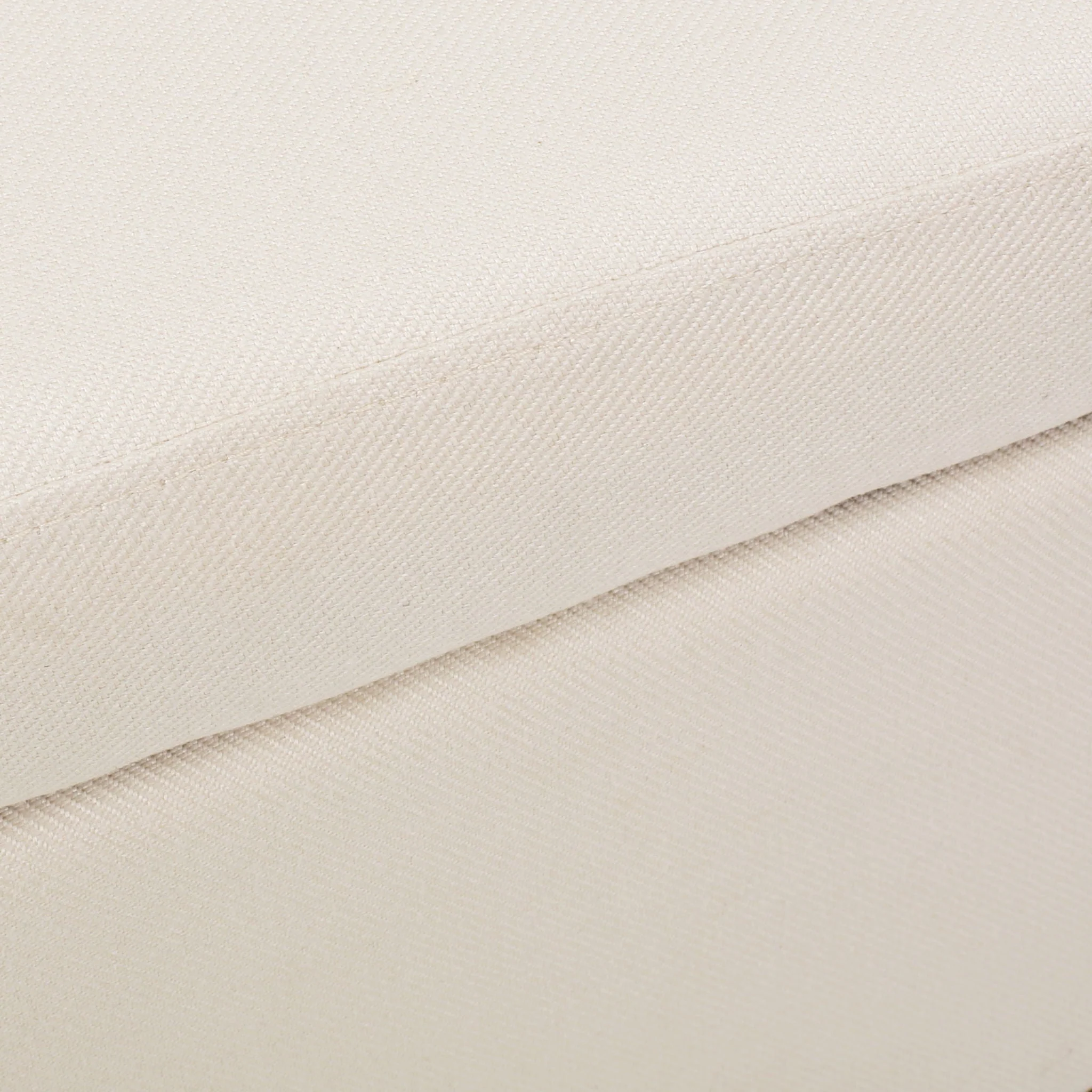 Upholstered Storage Ottoman With Nailhead Trim - Beige - Image 4