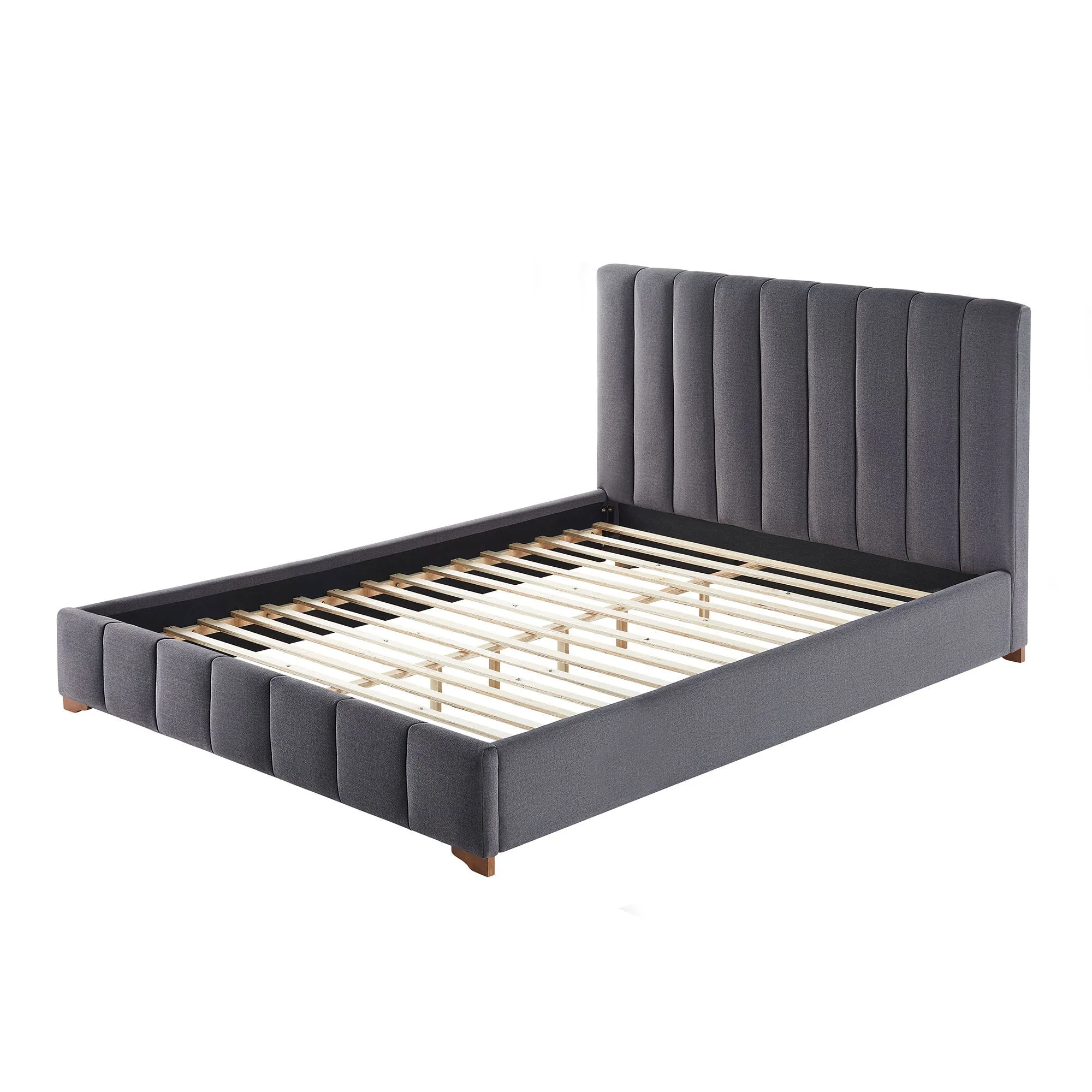 Upholstered Wingback Bed - Image 3