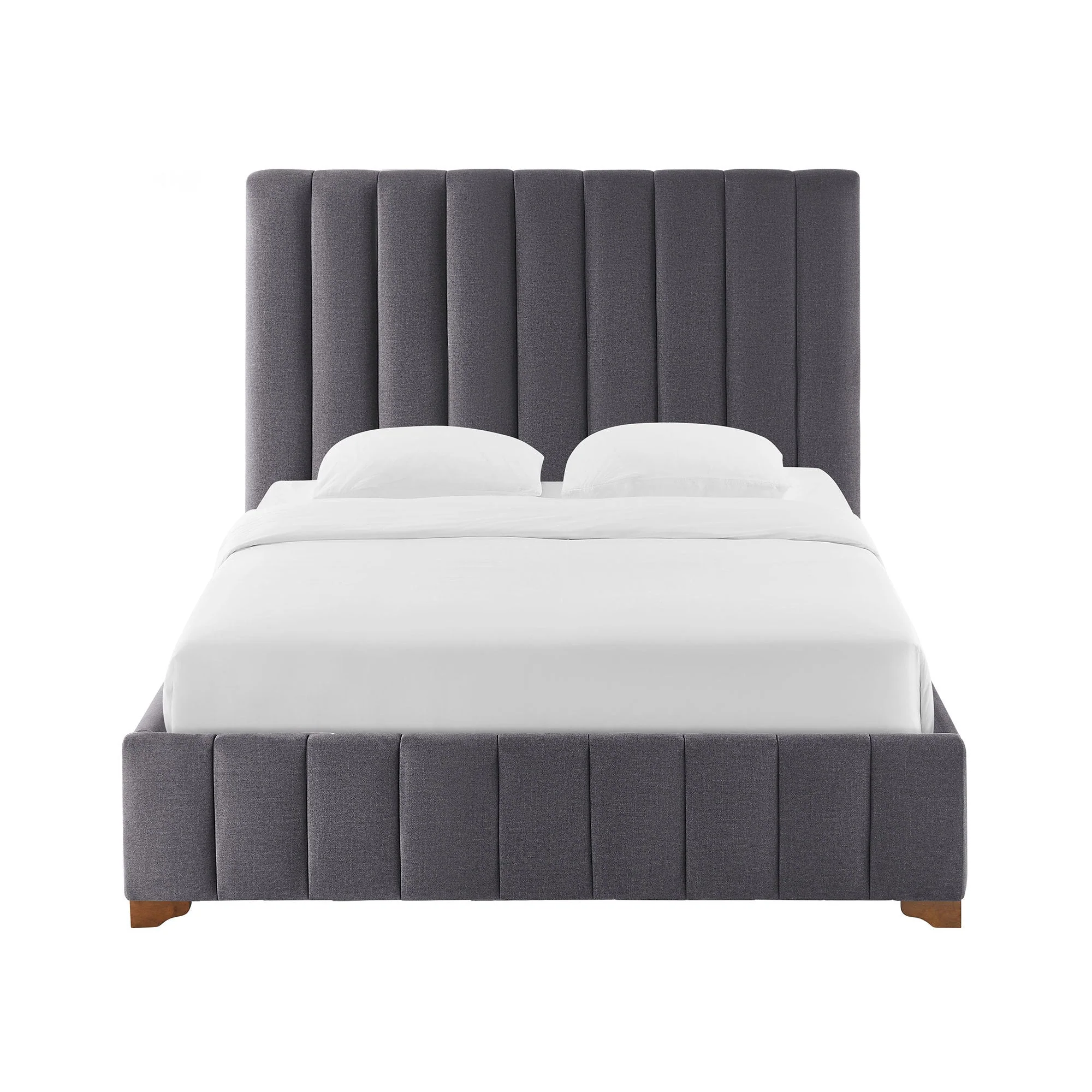 Upholstered Wingback Bed - Image 4