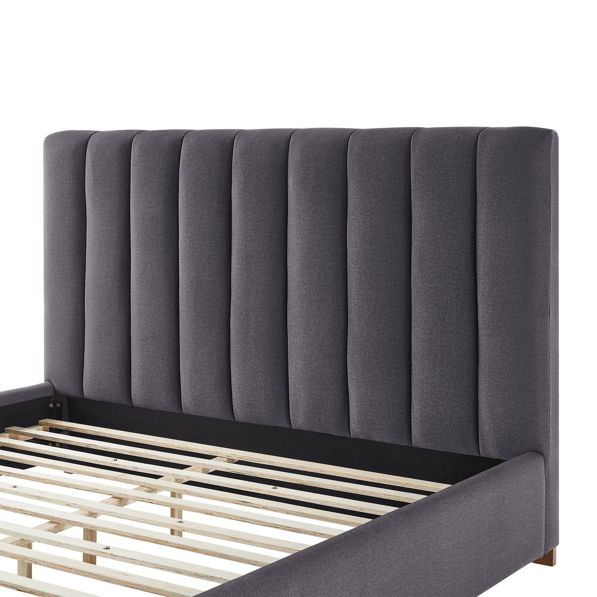 Upholstered Wingback Bed - Image 7