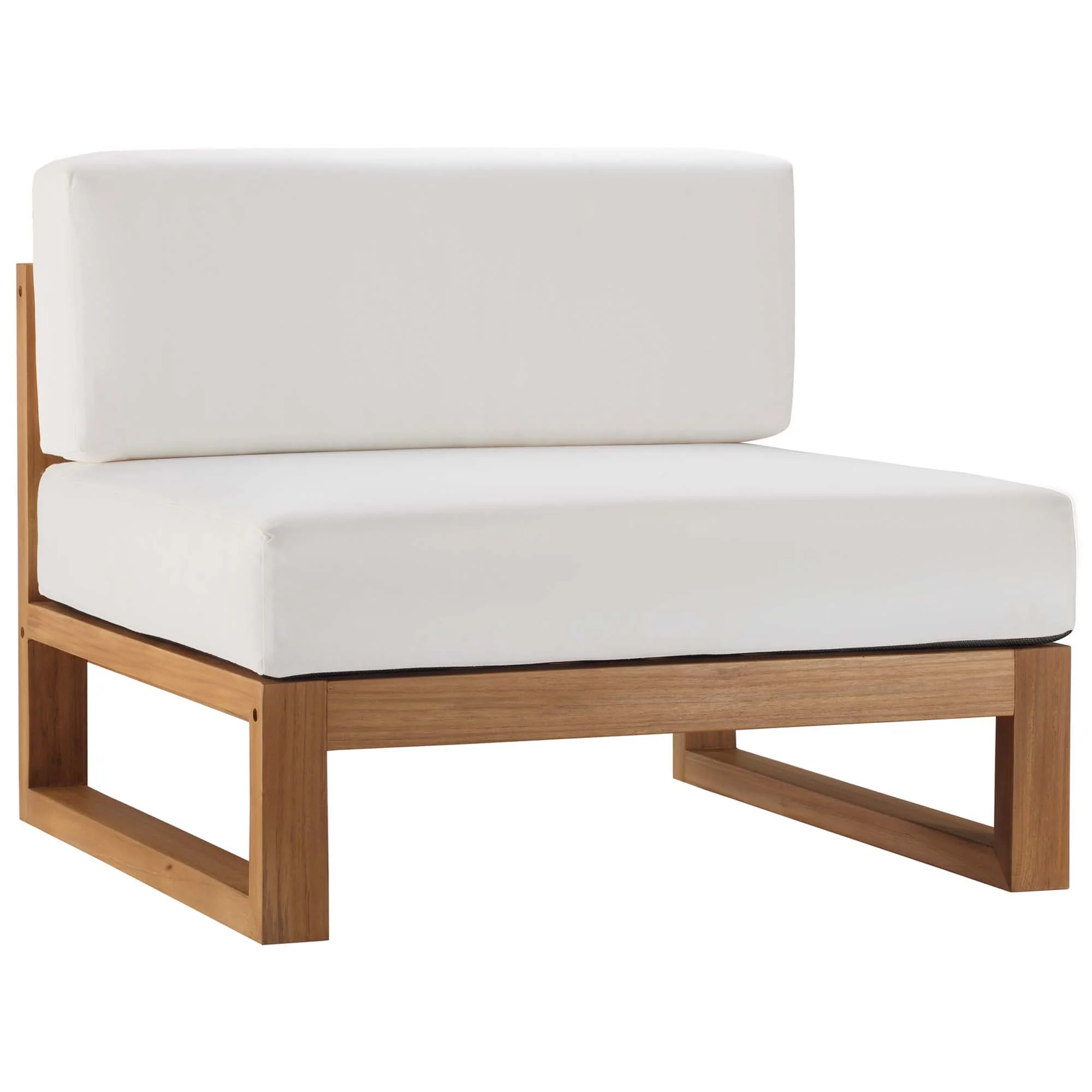 Upland 4-Piece Outdoor Patio Teak Wood Furniture Set - Image 4