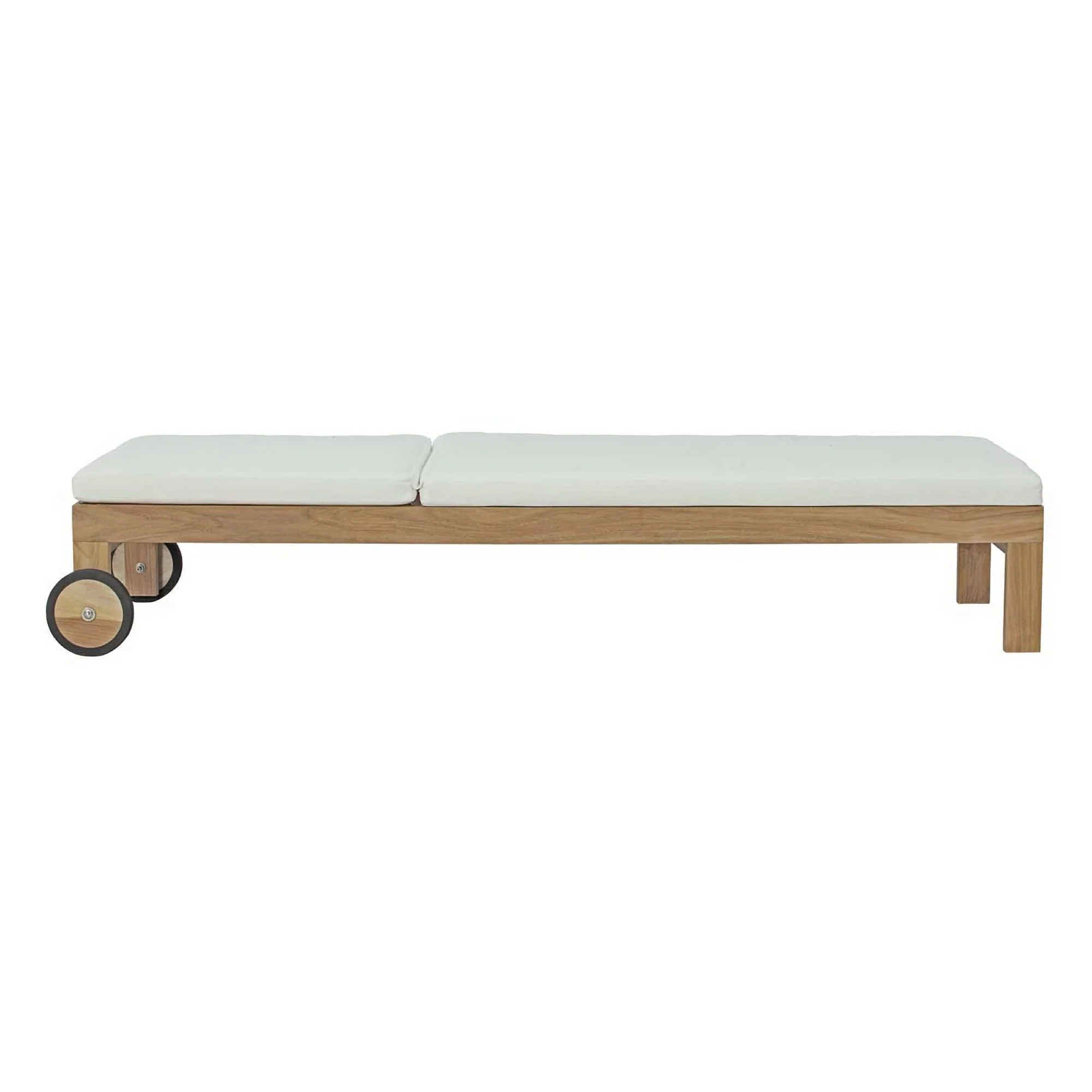 Upland Outdoor Patio Teak Chaise by Modway - Image 3
