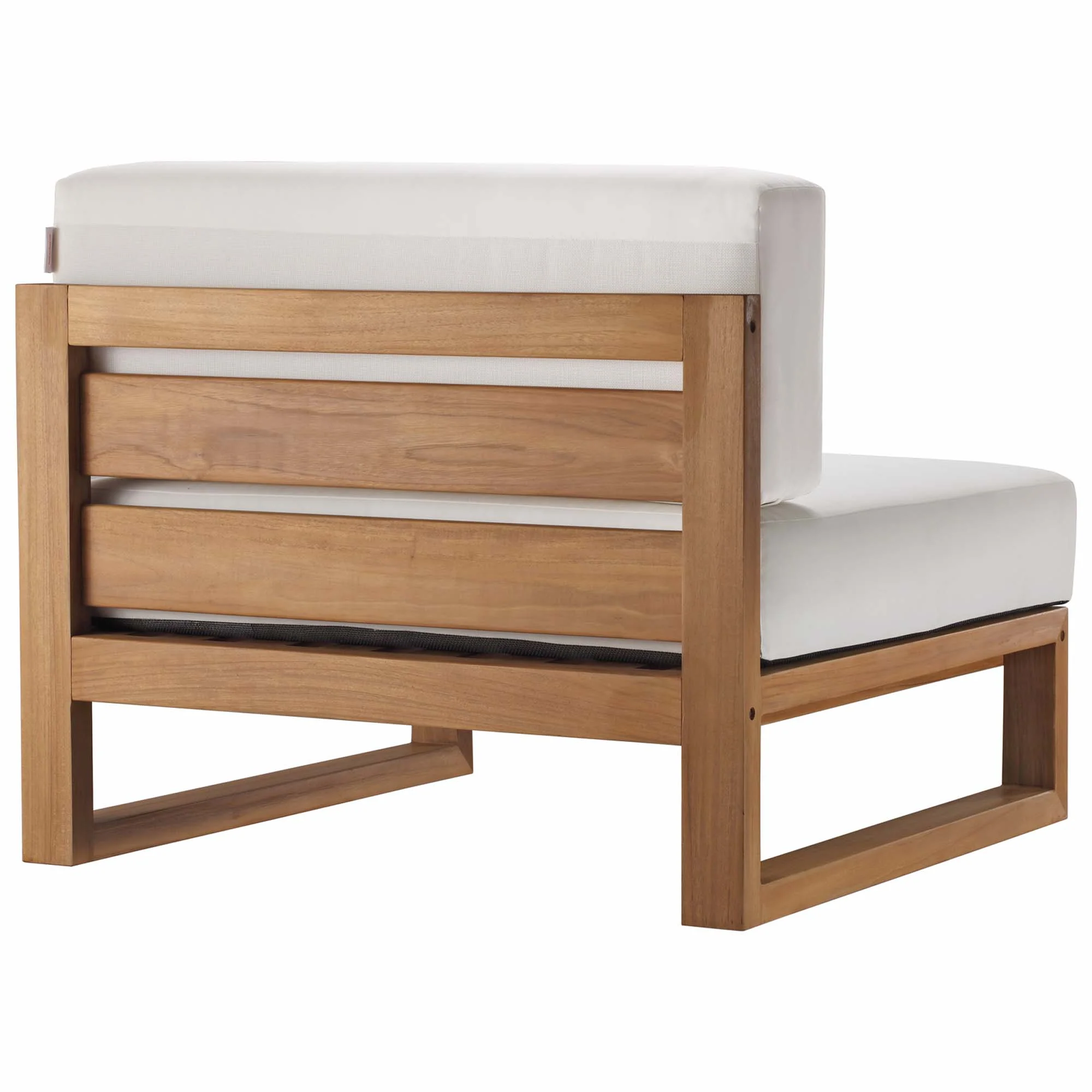 Upland Outdoor Patio Teak Wood Armless Chair by Modway - Image 4