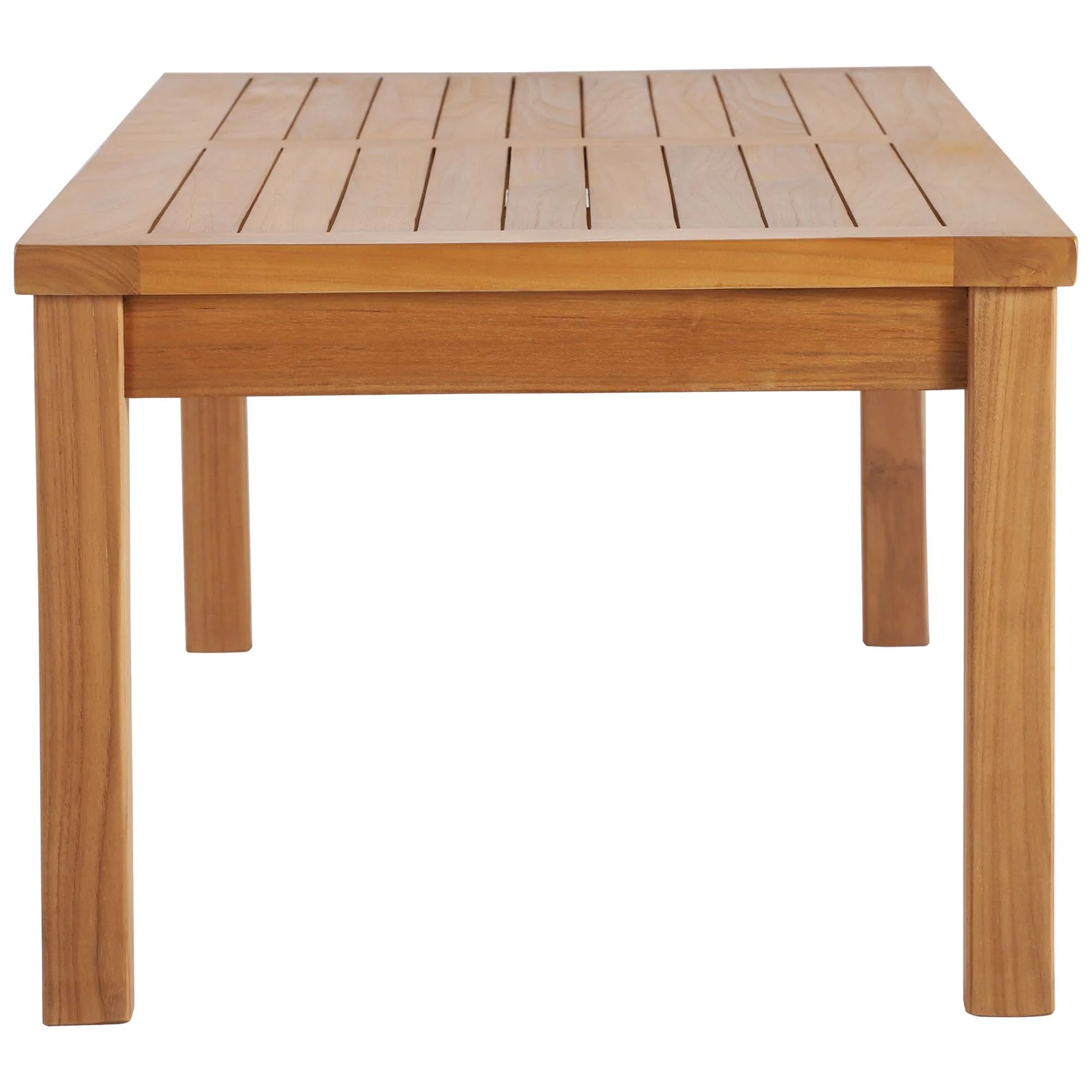 Upland Outdoor Patio Teak Wood Coffee Table by Modway - Image 2
