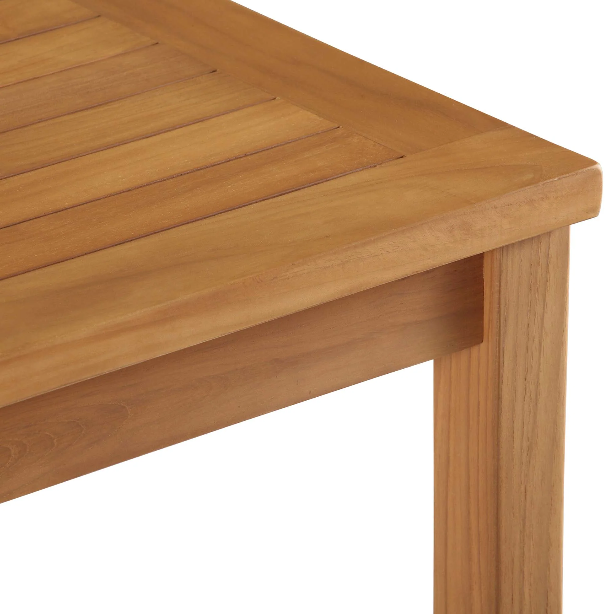 Upland Outdoor Patio Teak Wood Coffee Table by Modway - Image 4