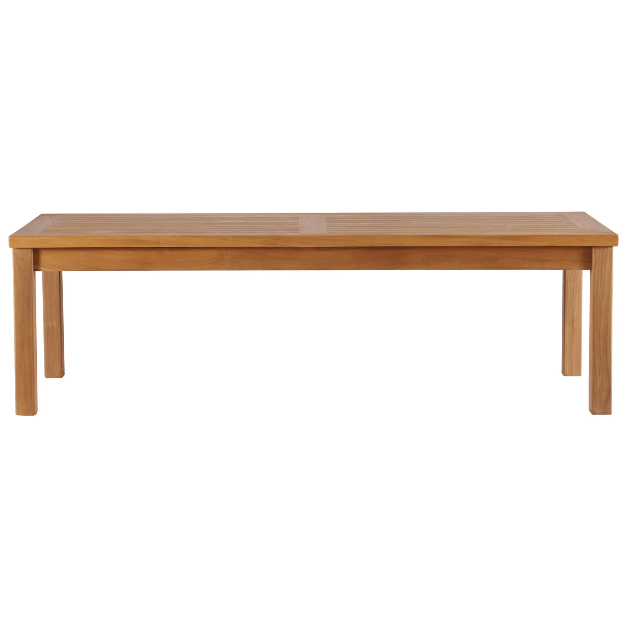 Upland Outdoor Patio Teak Wood Coffee Table by Modway - Image 5